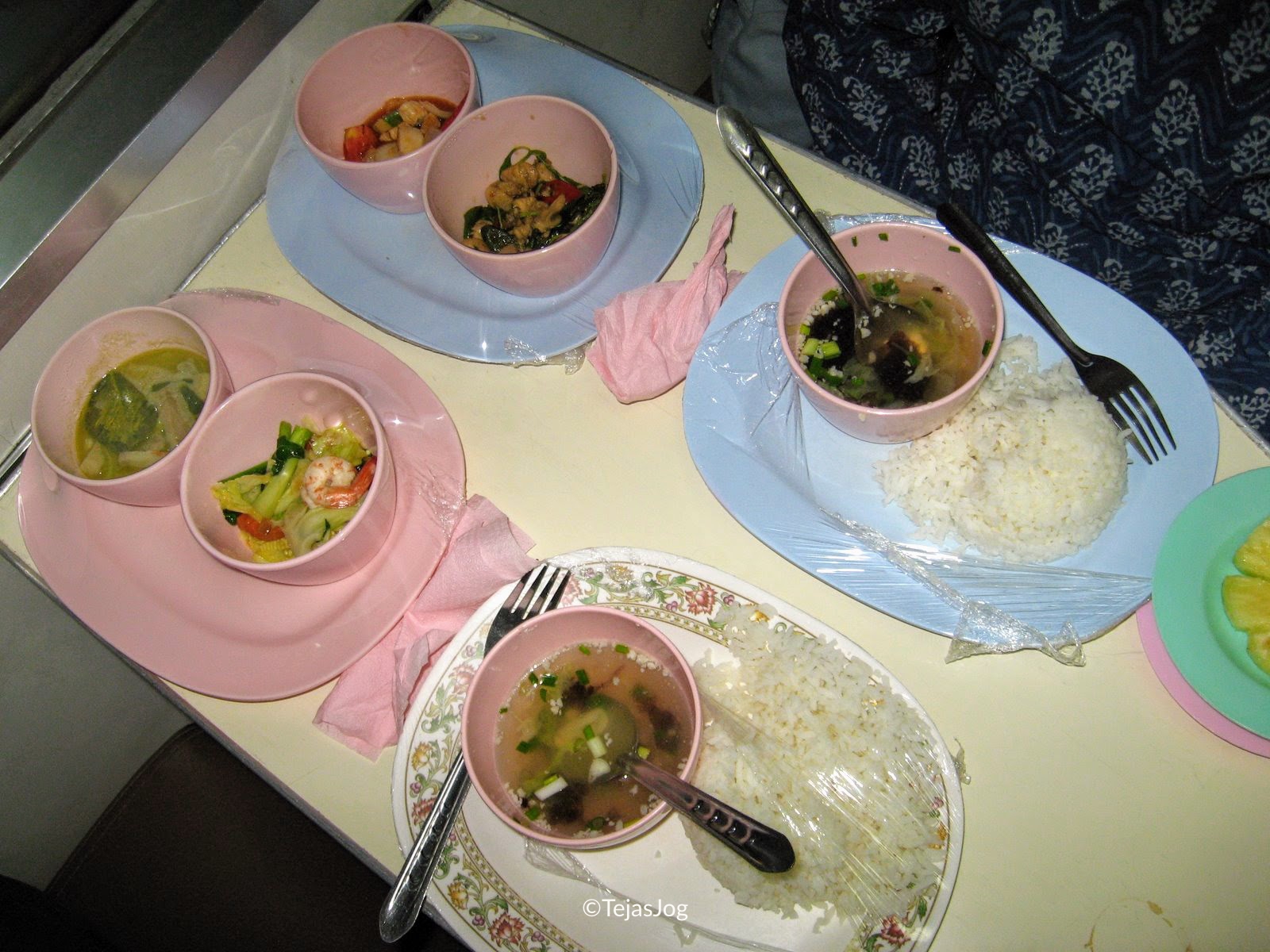 Dinner onboard the International Express IE 36