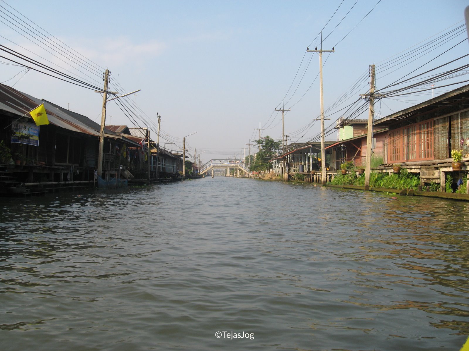 On the boat to Damnoen Saduak Floating Market