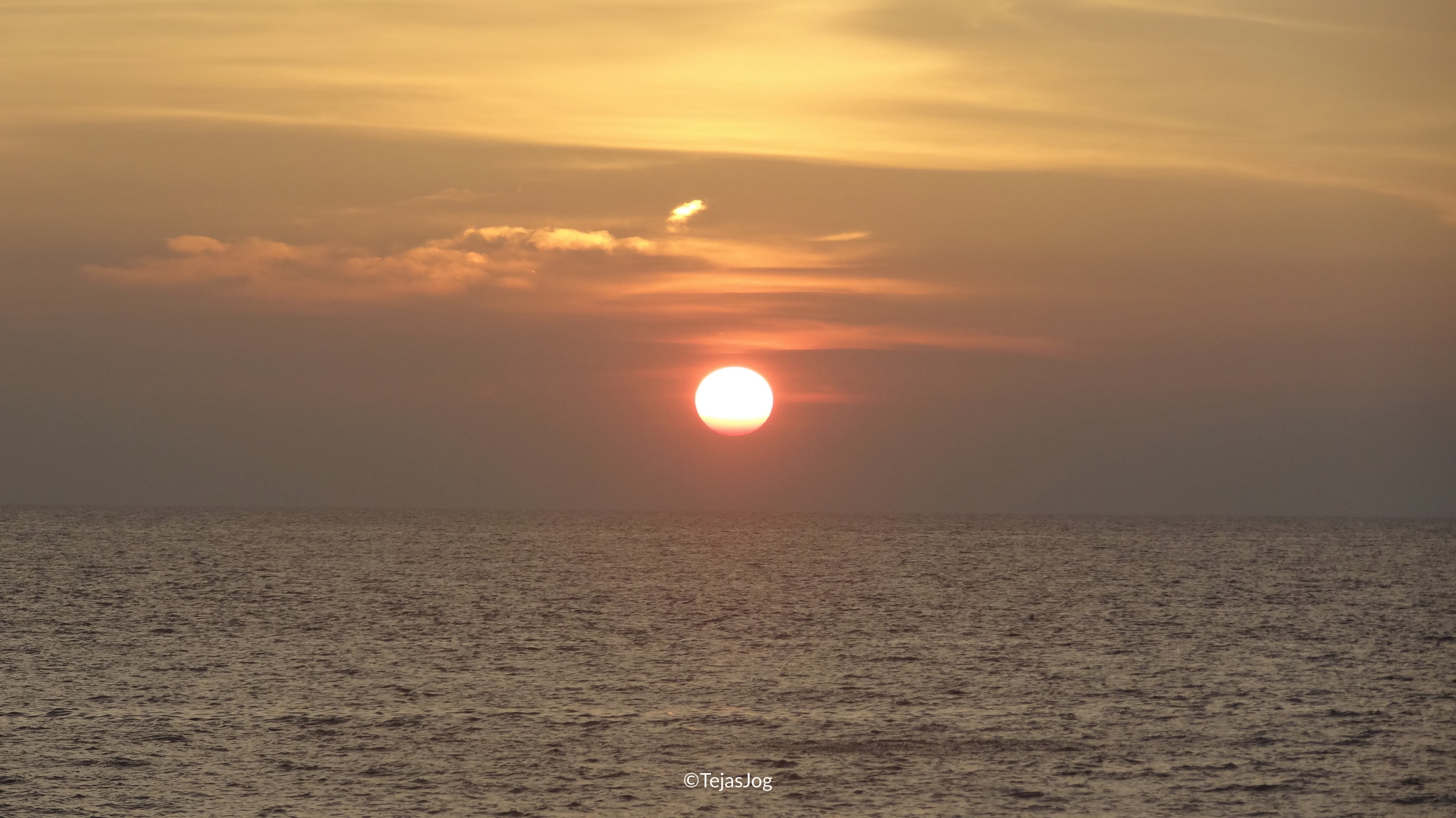 The final glow of the sunset