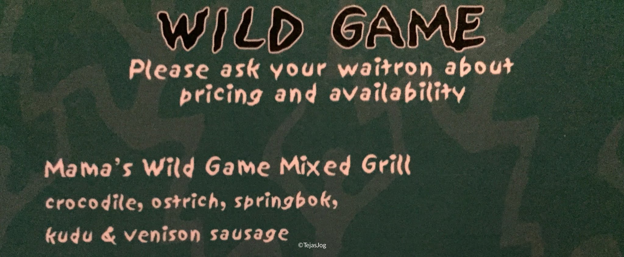 Dinner at Mama Africa