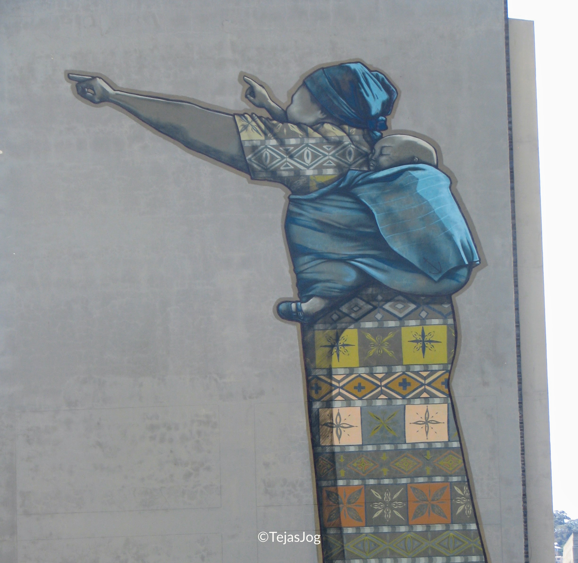 Mural detailing the history of the struggle