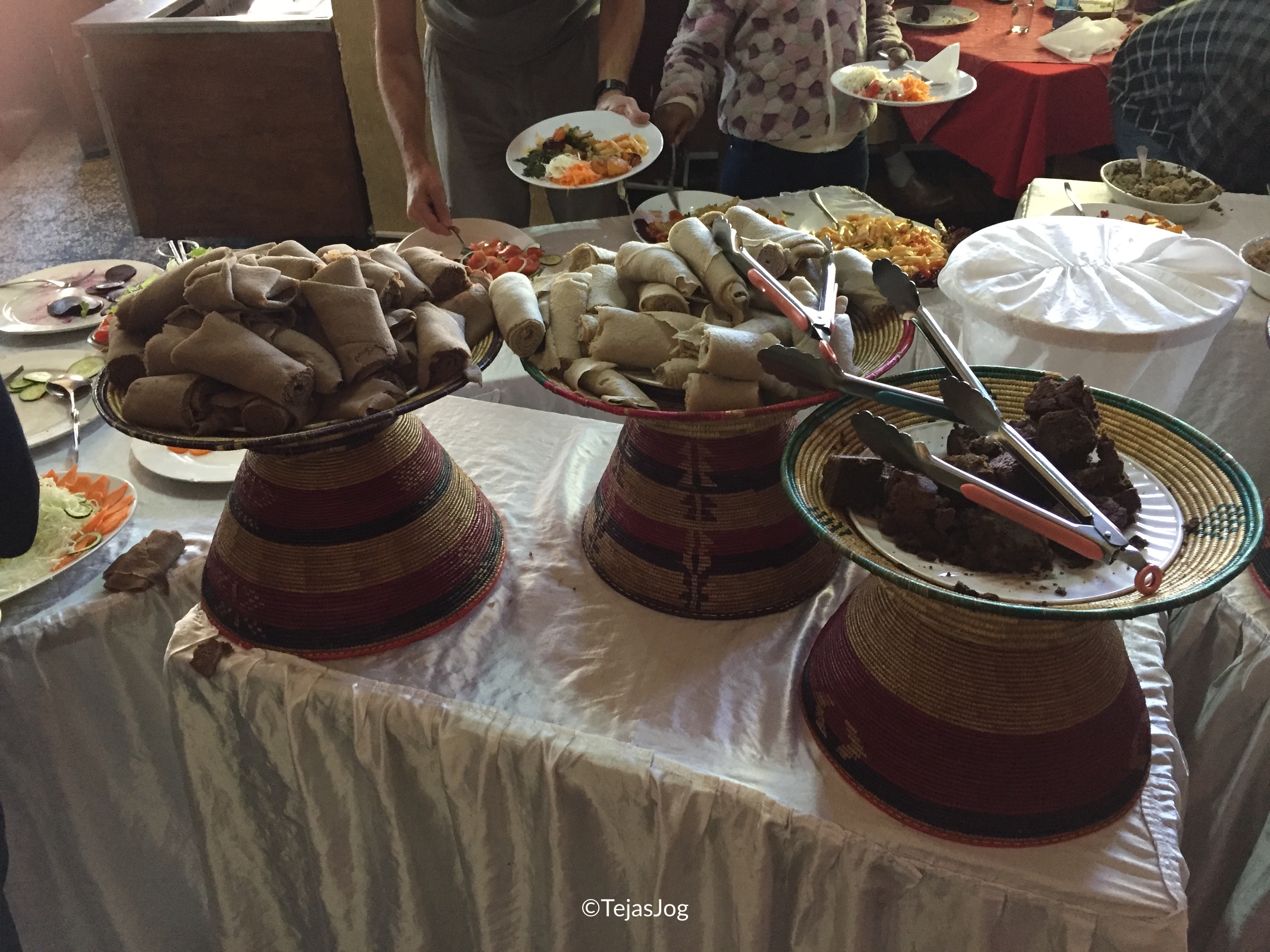 Vegan buffet at Taitu Hotel