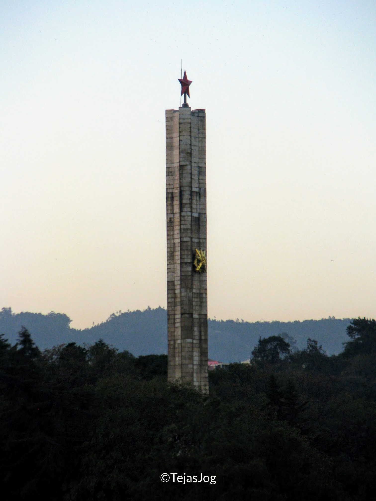 Derg Monument seen from Ethiopia Hotel
