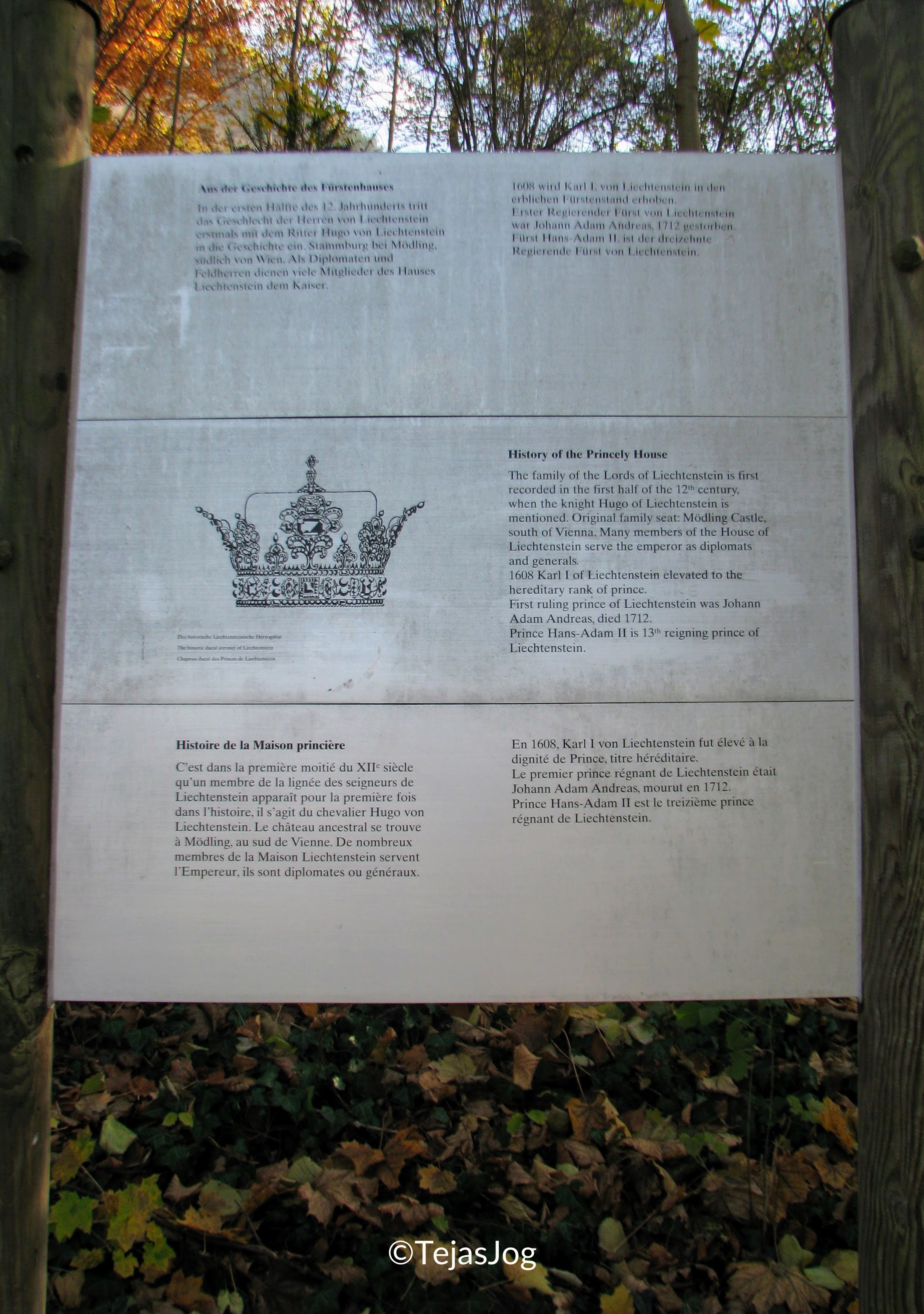 Climb to Vaduz Castle