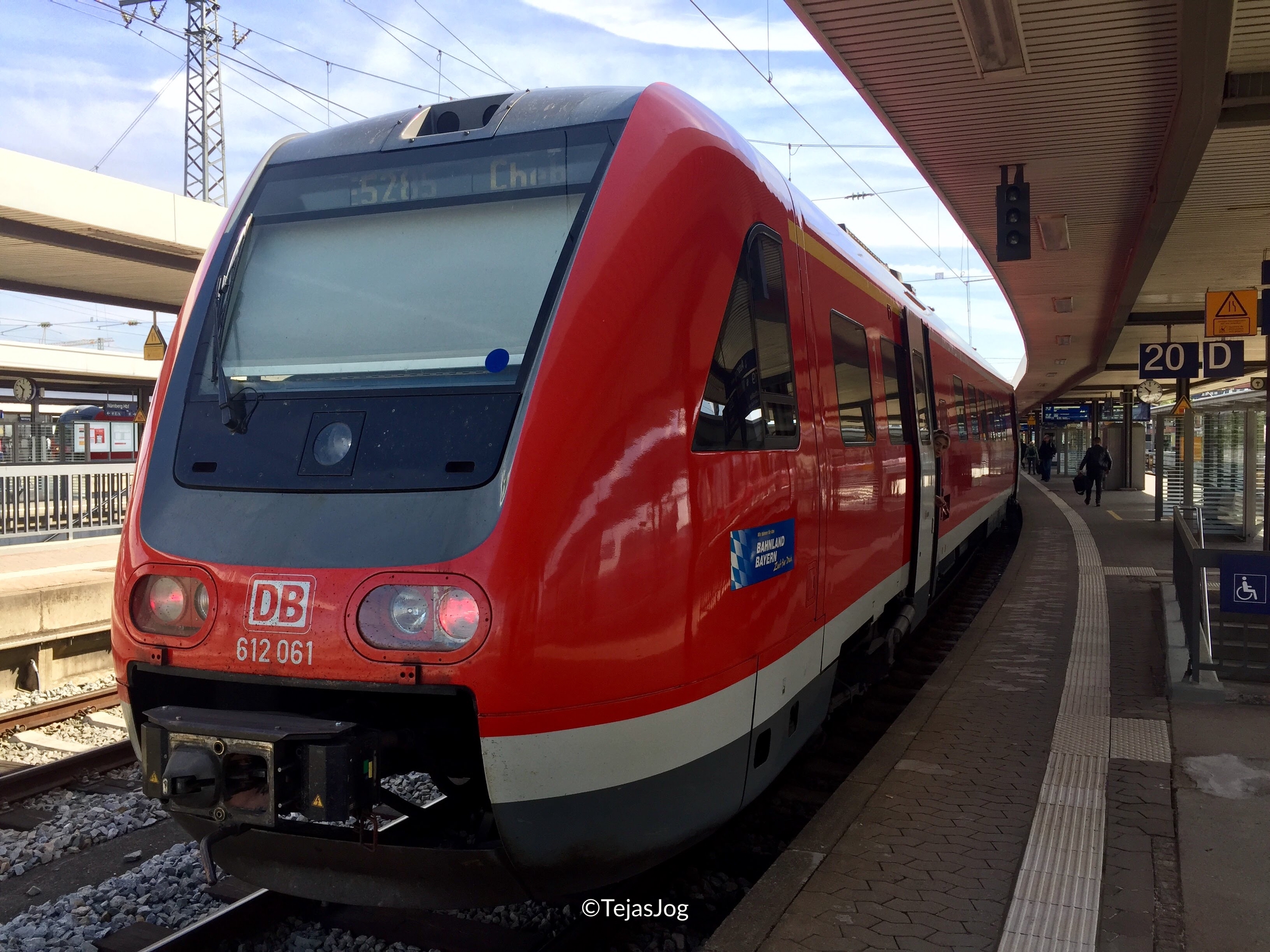 German air-conditioned regional train RE 5285