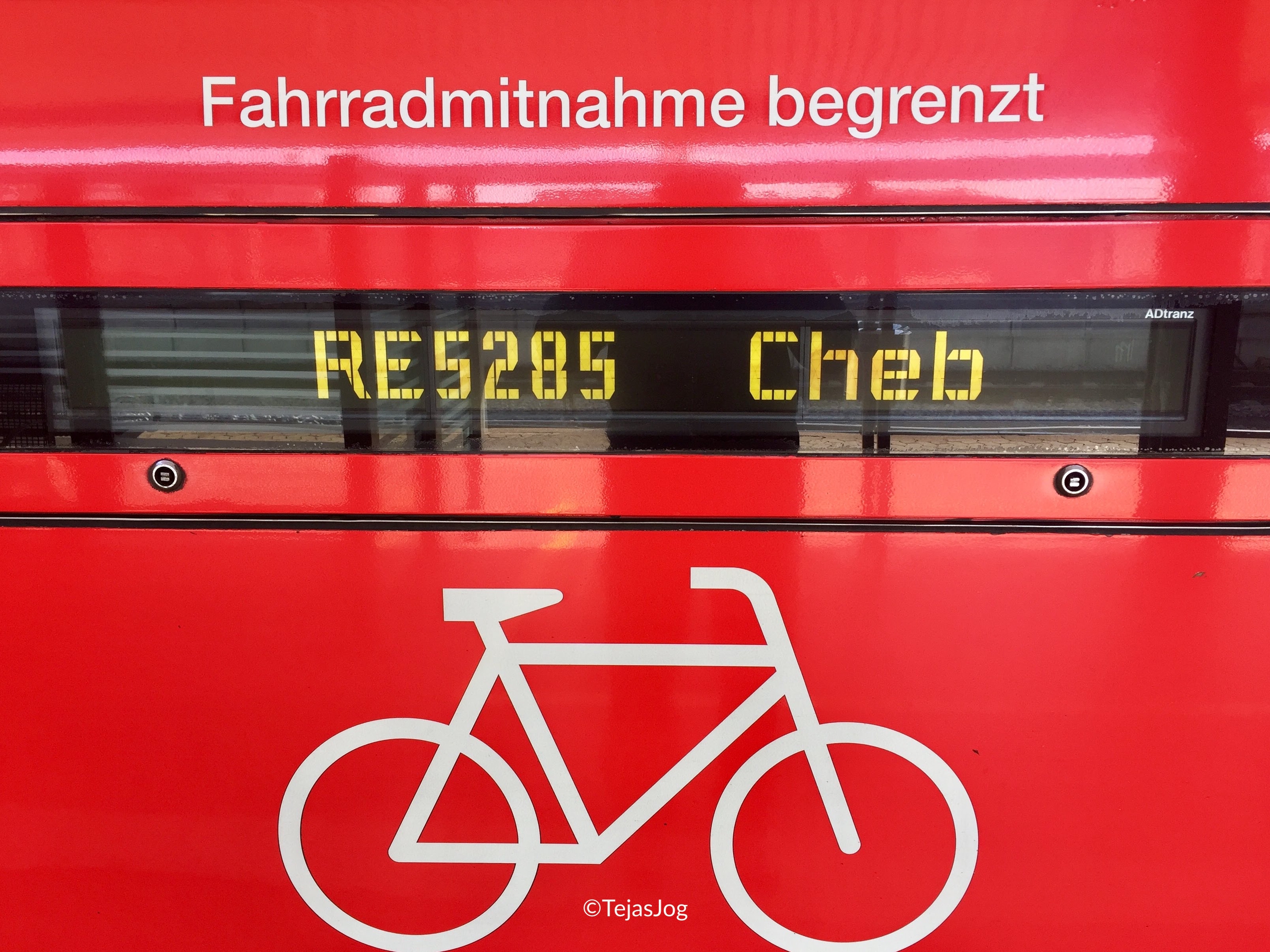 German air-conditioned regional train RE 5285