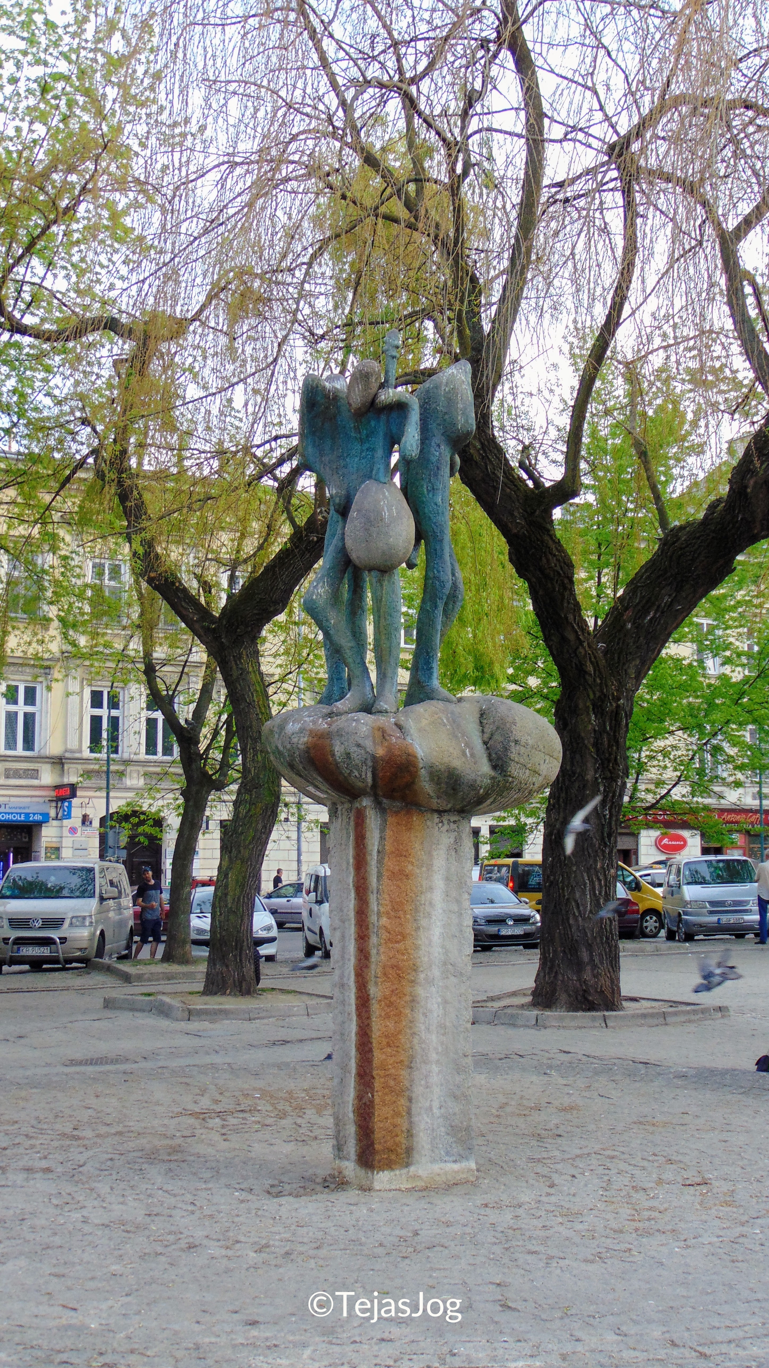 The Three Musicians sculpture and fountain