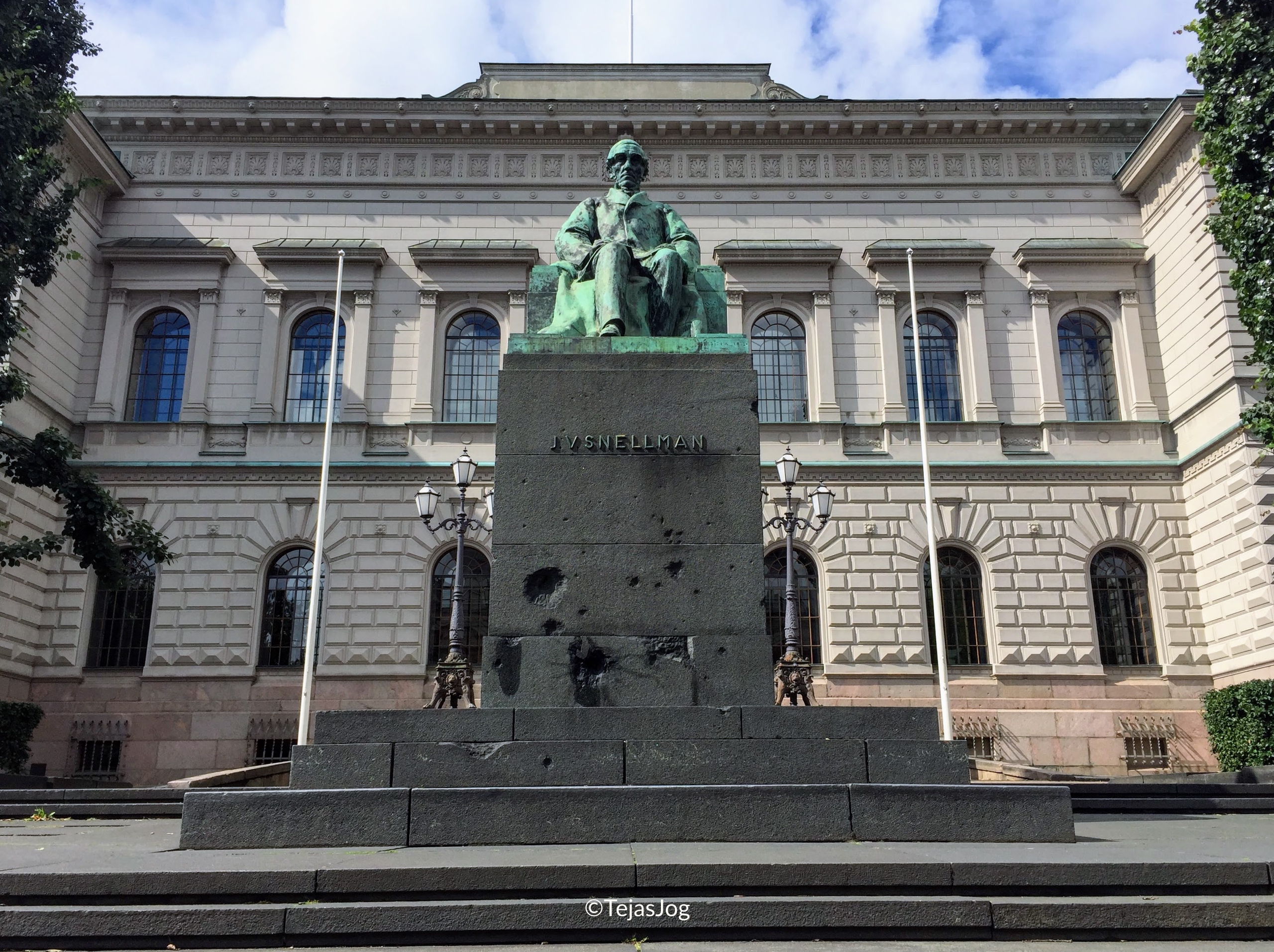 Johan Vilhelm Snellman Statue at The Bank of Finland