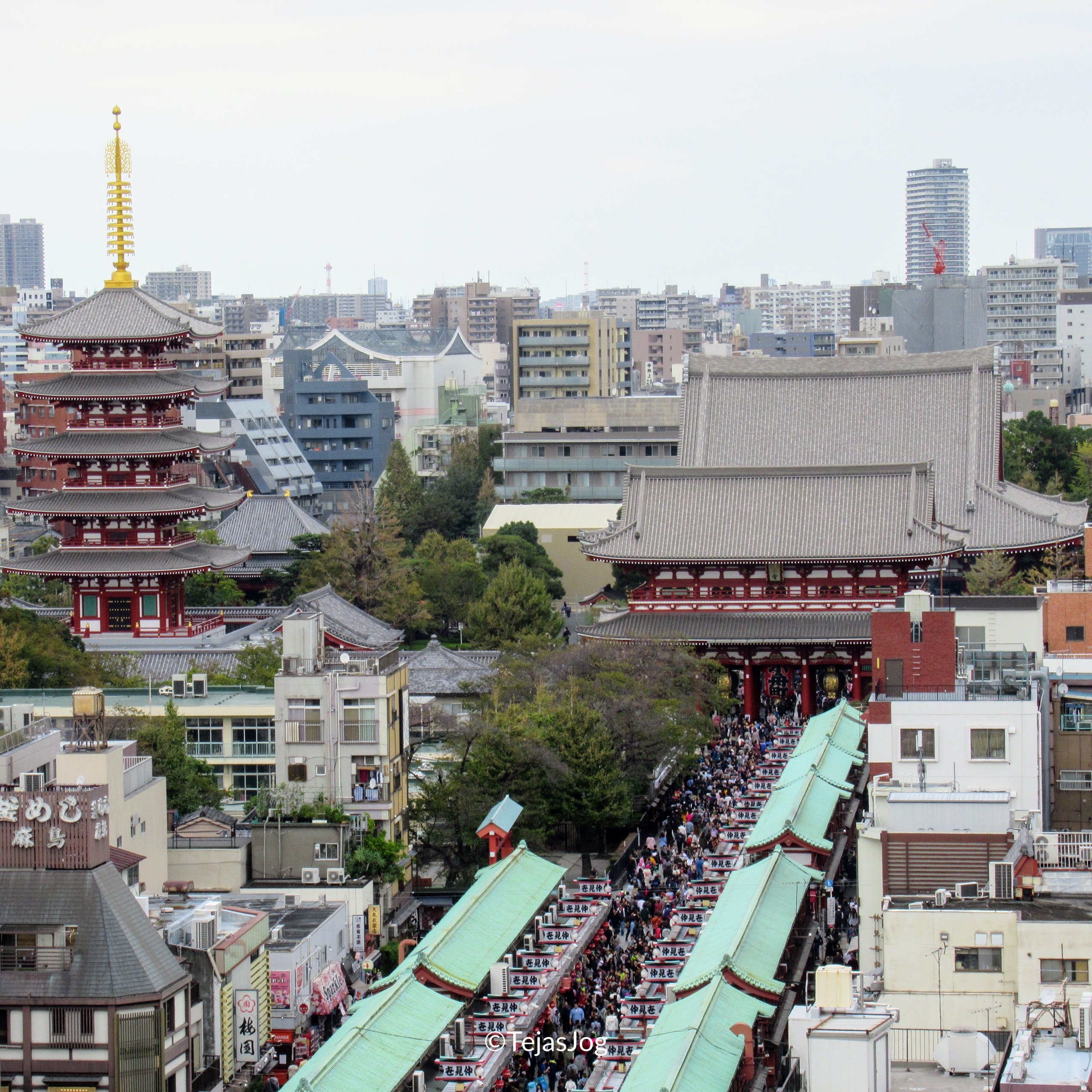 Sensoji from Asakusa Culture Tourist Information Center