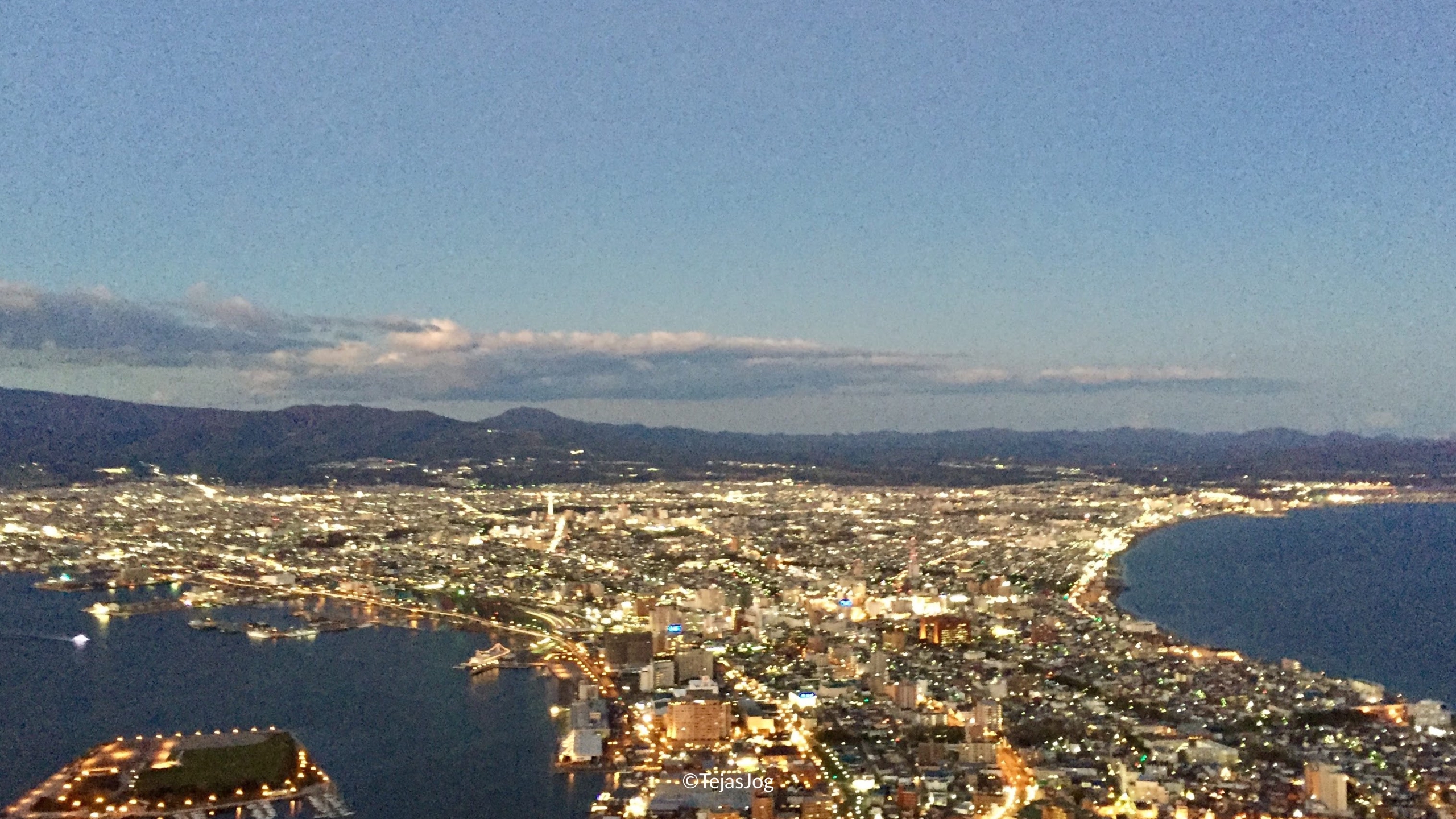 View from Mt. Hakodate Observatory