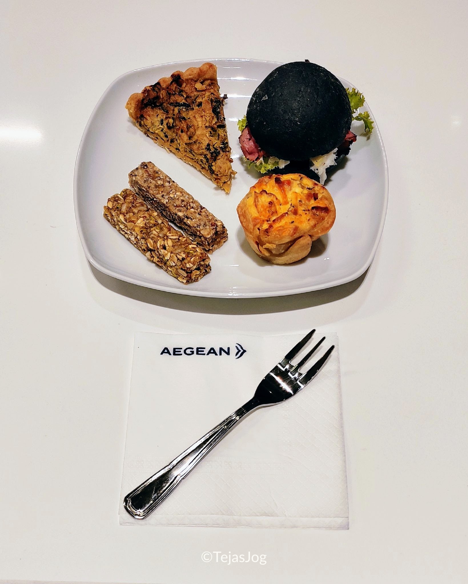 Food at the Aegean Lounge