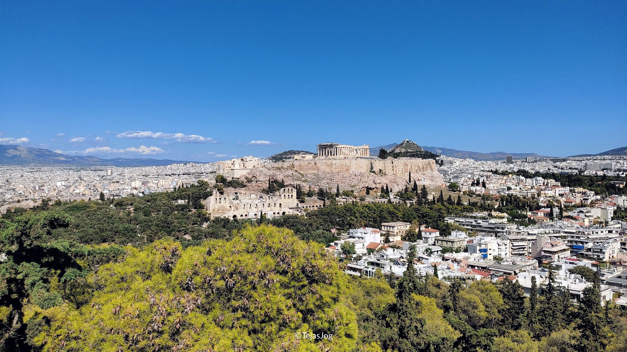 Acropolis seen from Philopappos Hill