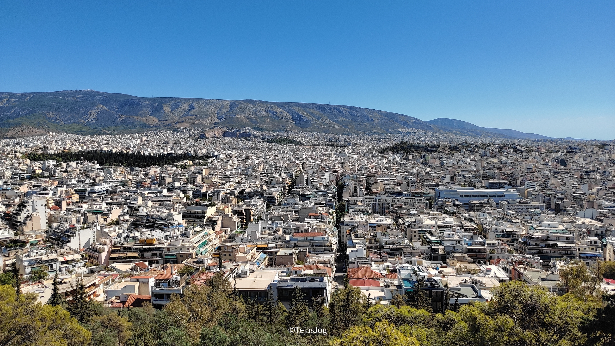 Athens seen from Philopappos Hill