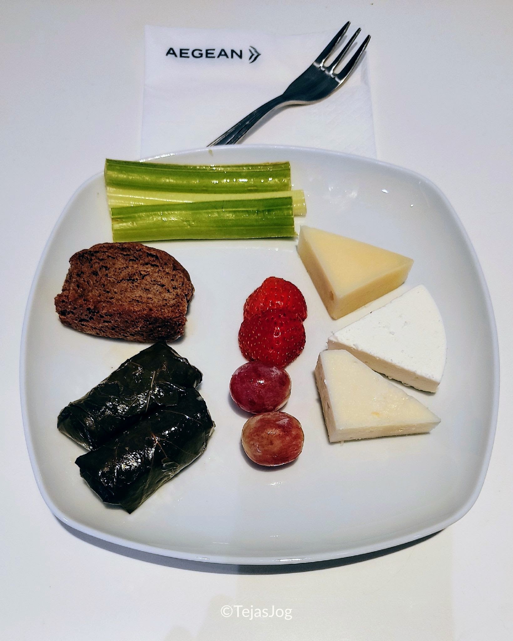 Food at the Aegean Lounge