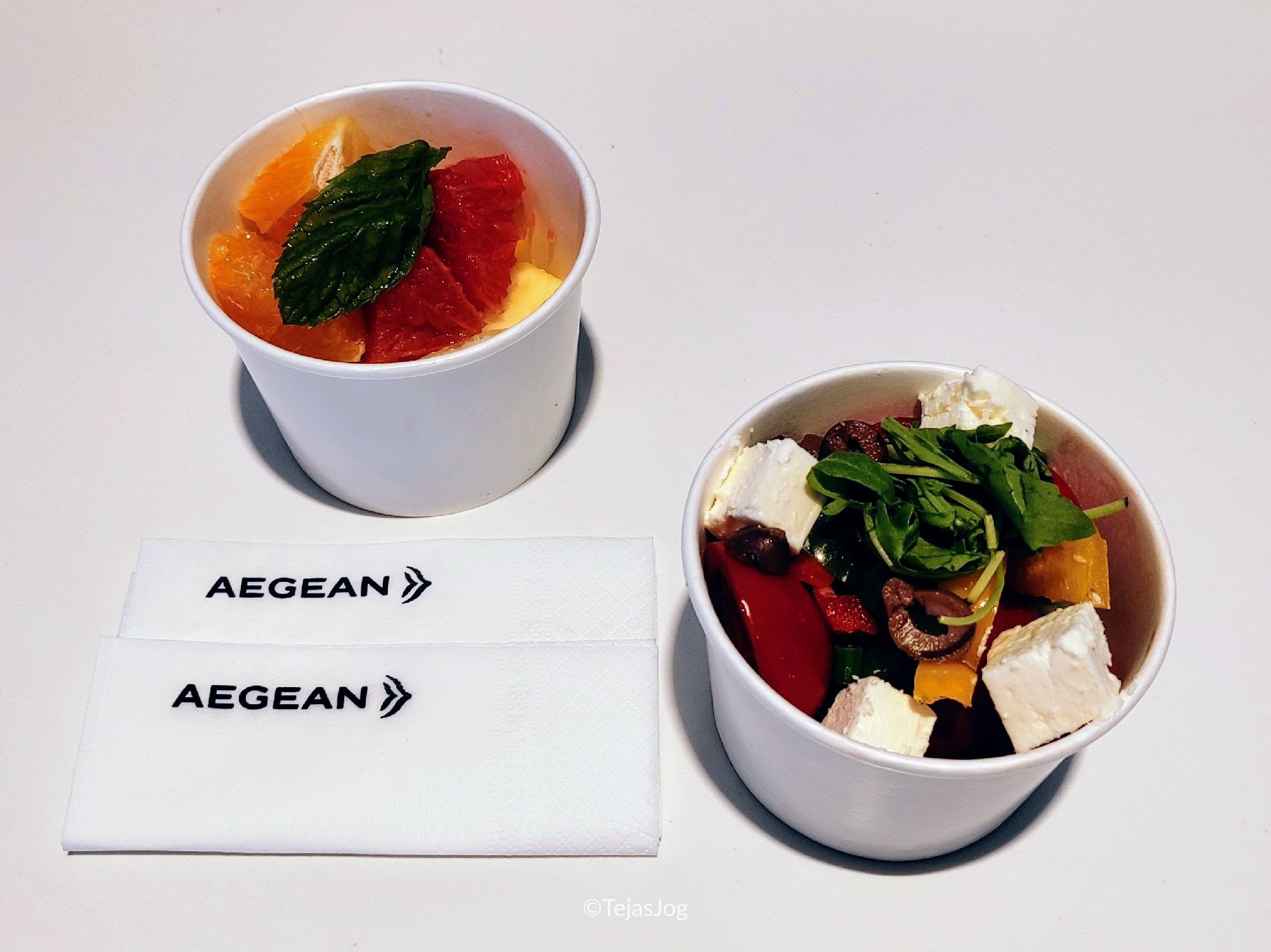 Food at the Aegean Lounge