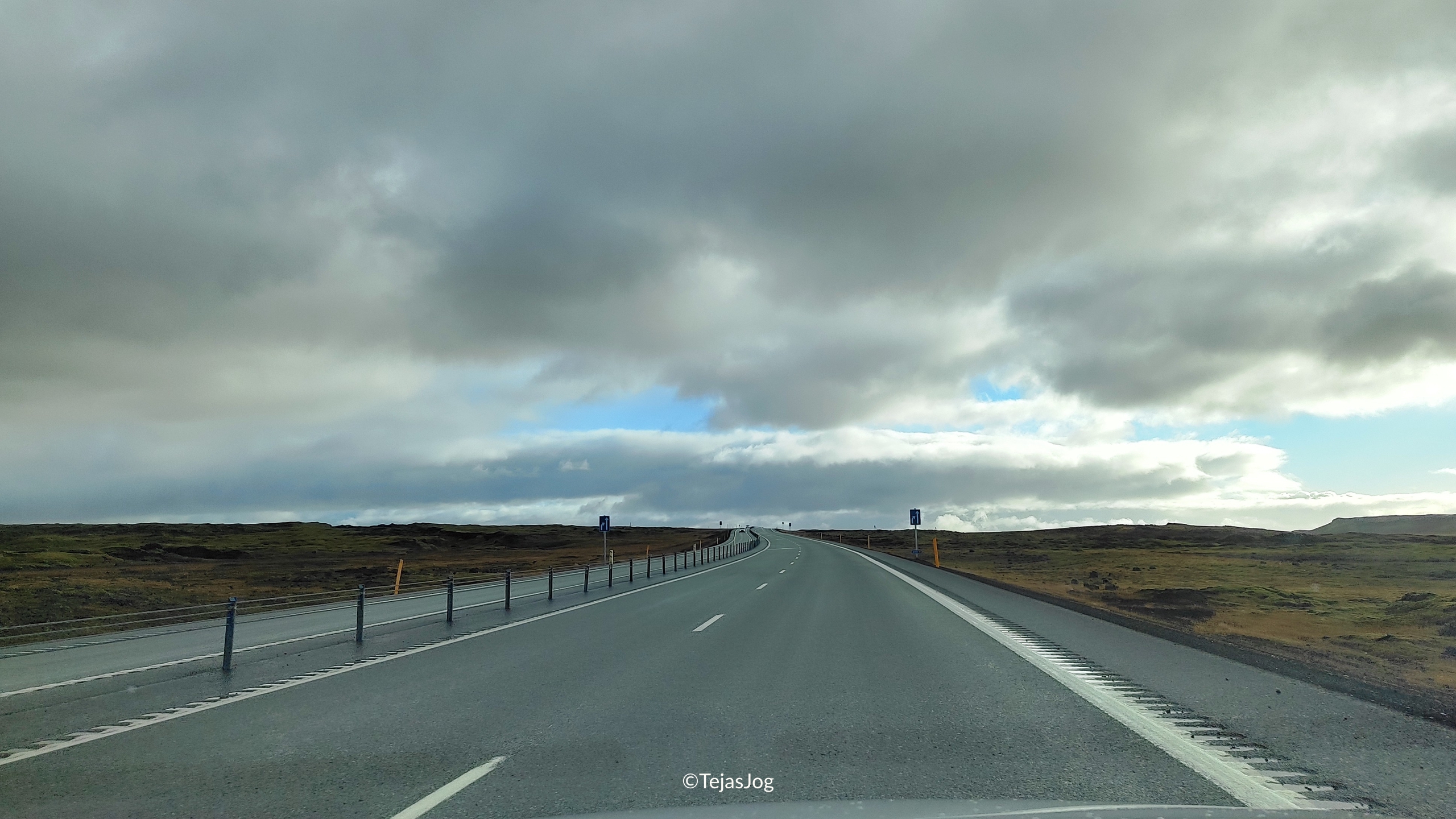 Driving southeast on Route 1