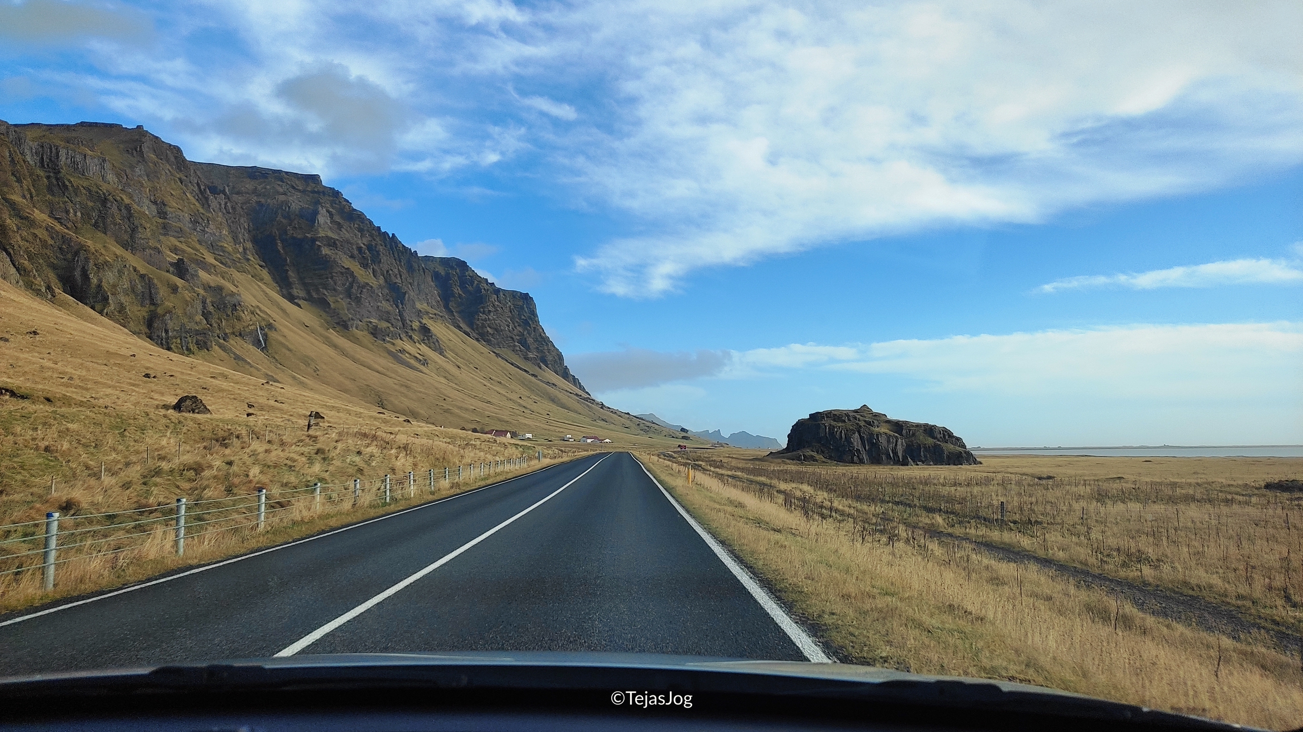 Driving east on Route 1