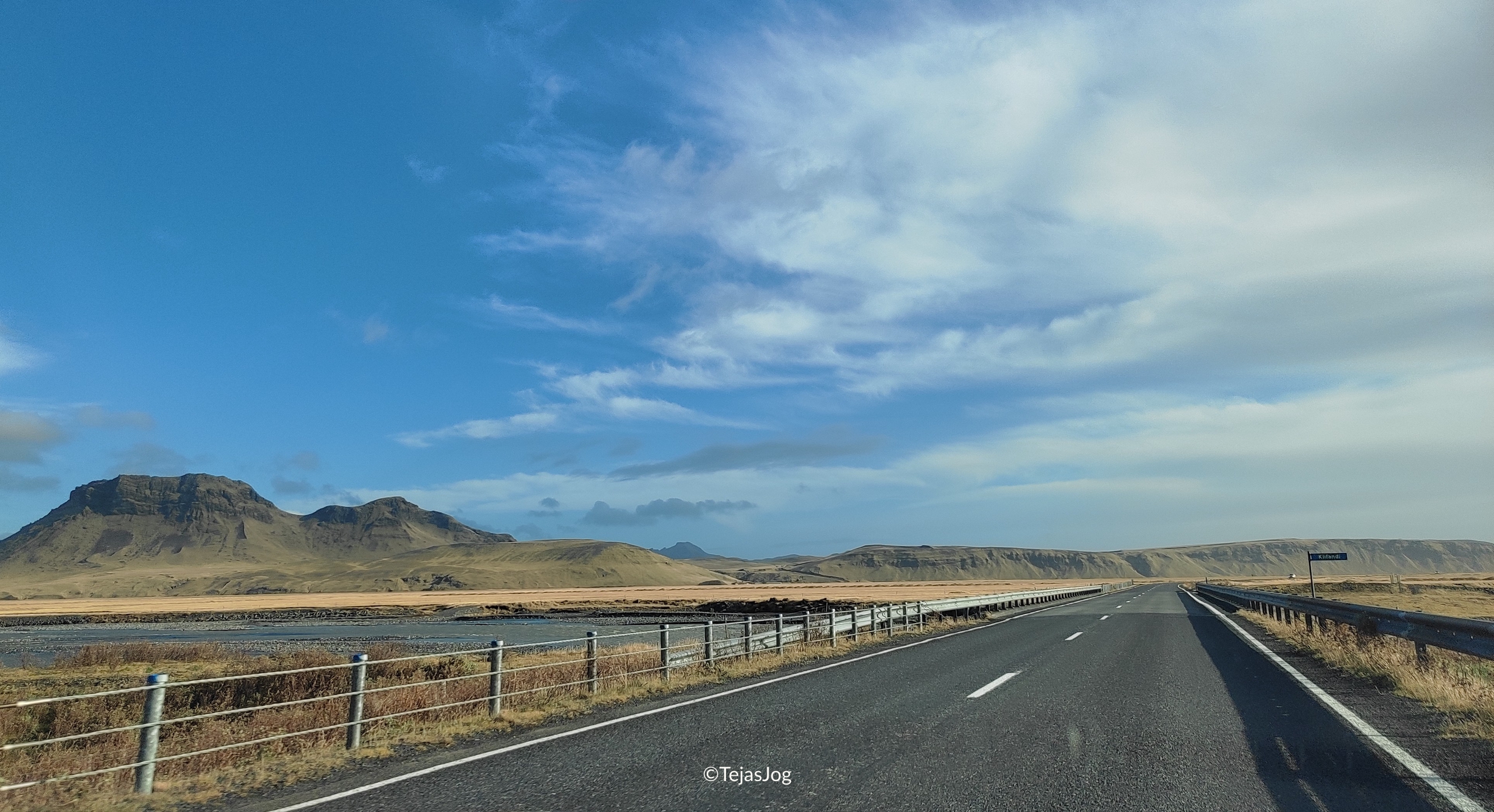 Driving east on Route 1