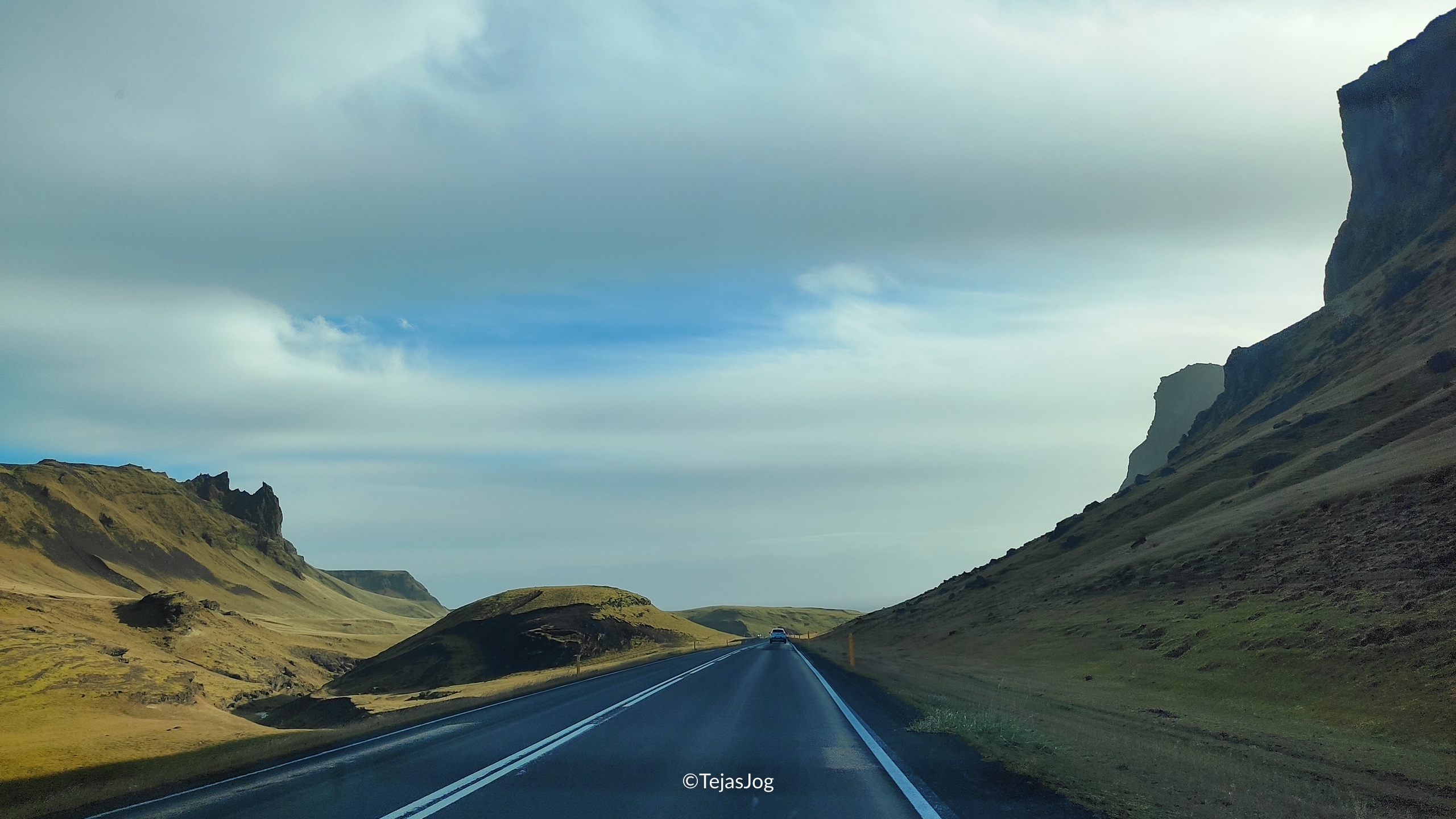 Driving east on Route 1