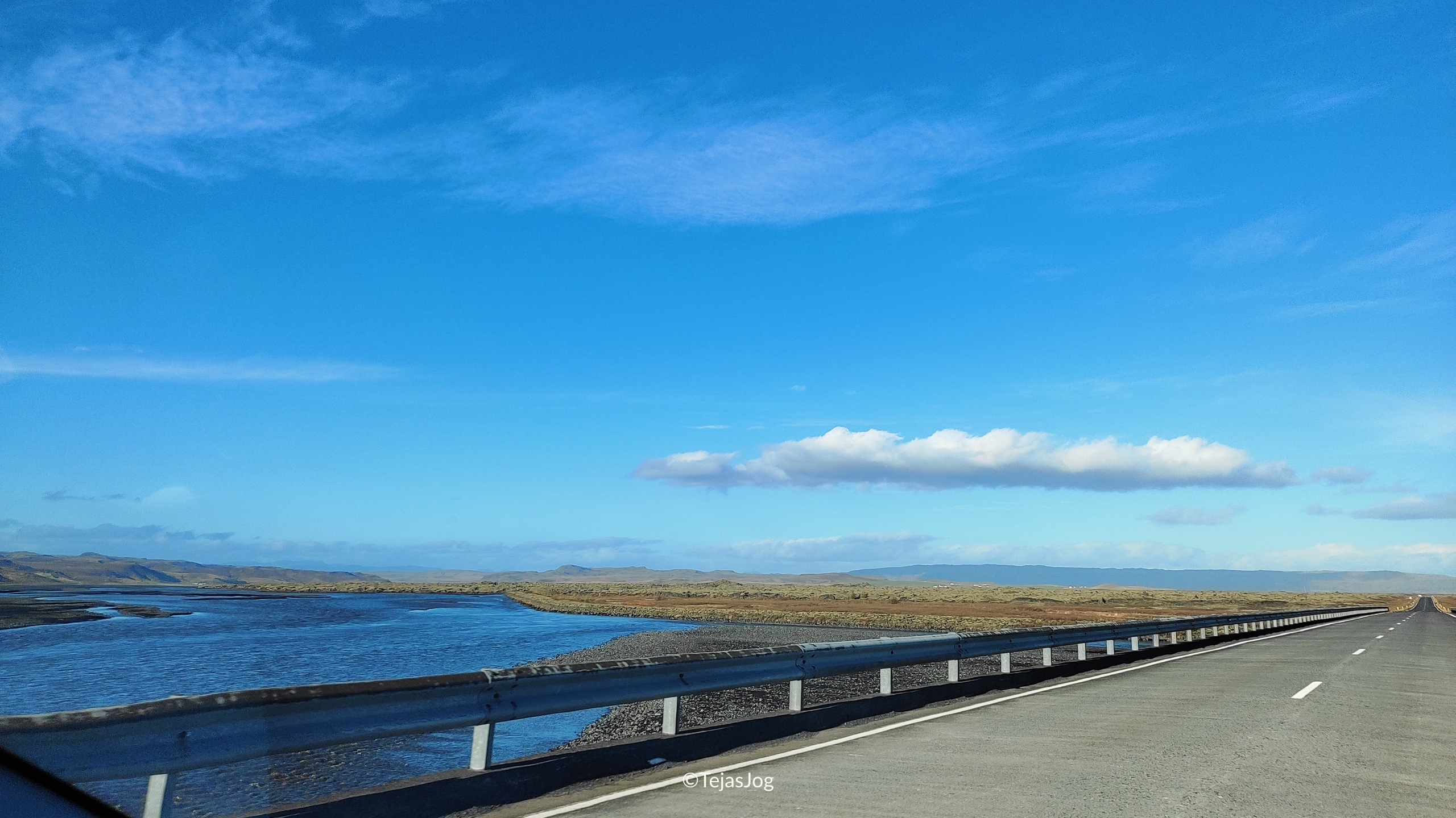 Driving east on Route 1