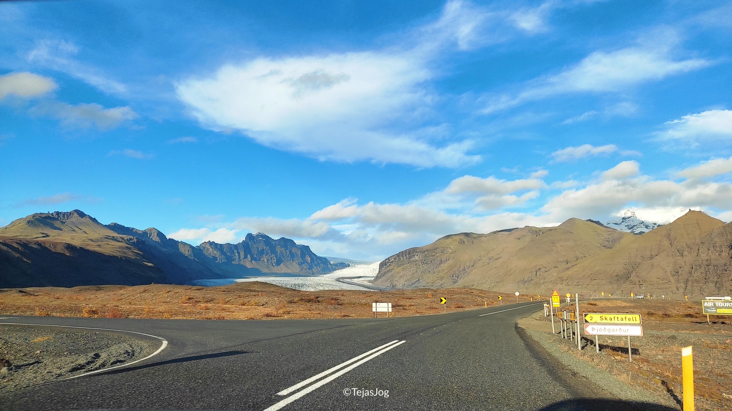 Driving east on Route 1