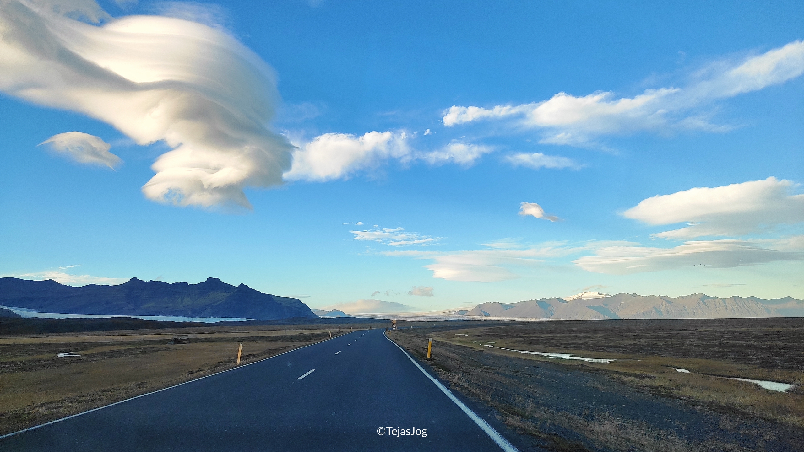 Driving east on Route 1