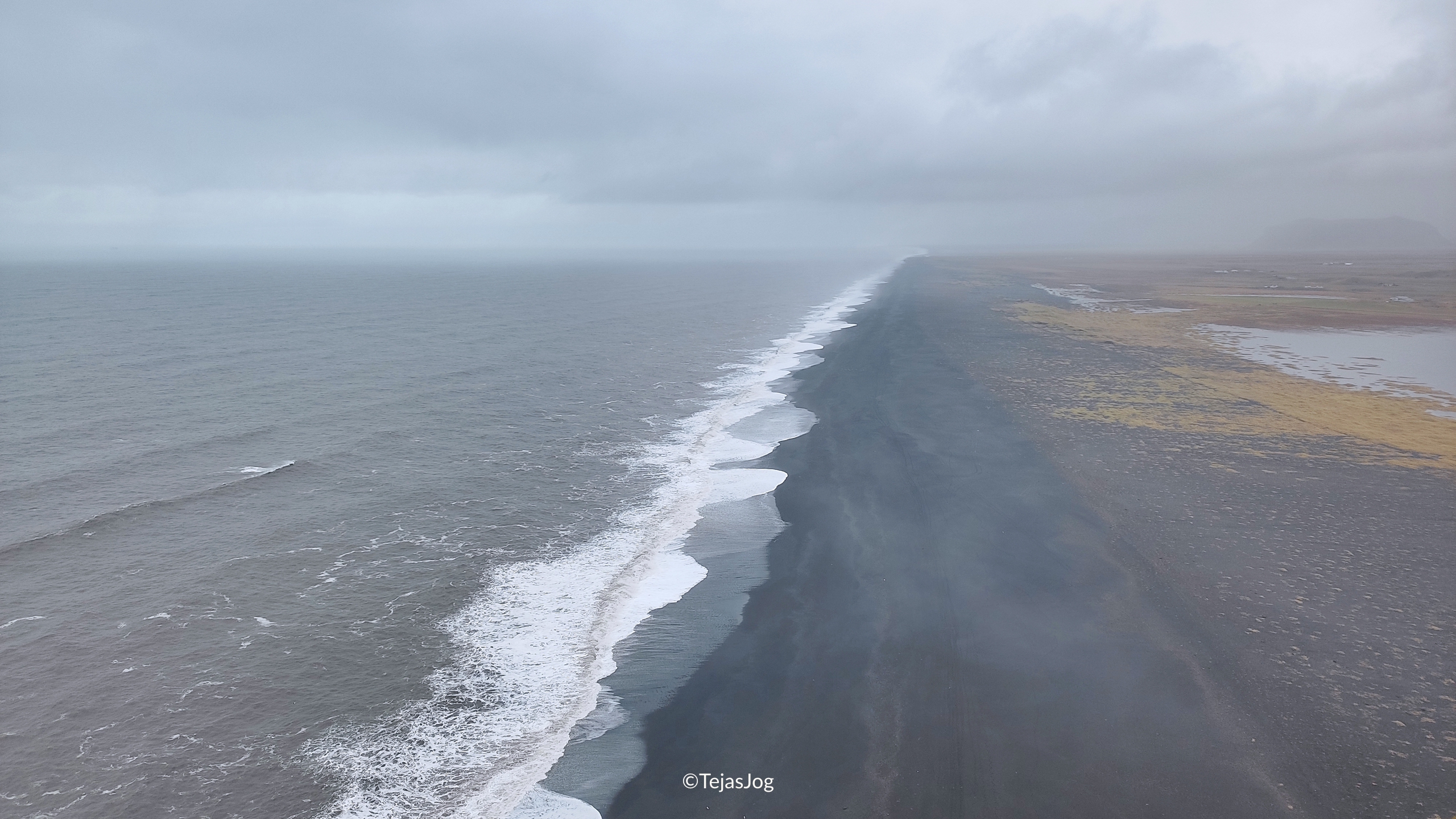 The Endless Black Beach