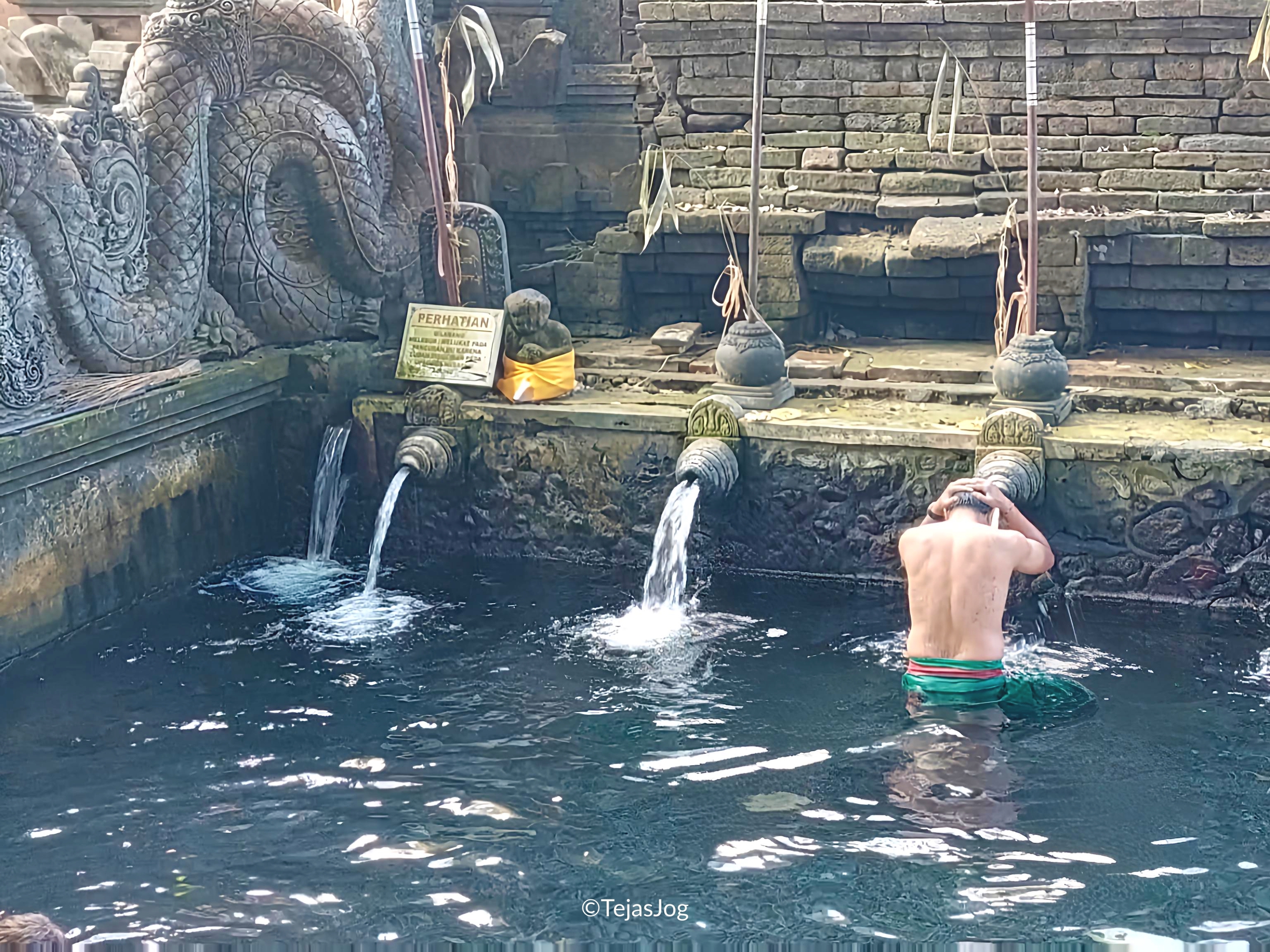 Holy Spring Water Purification Ritual at Pura Tirta Empul