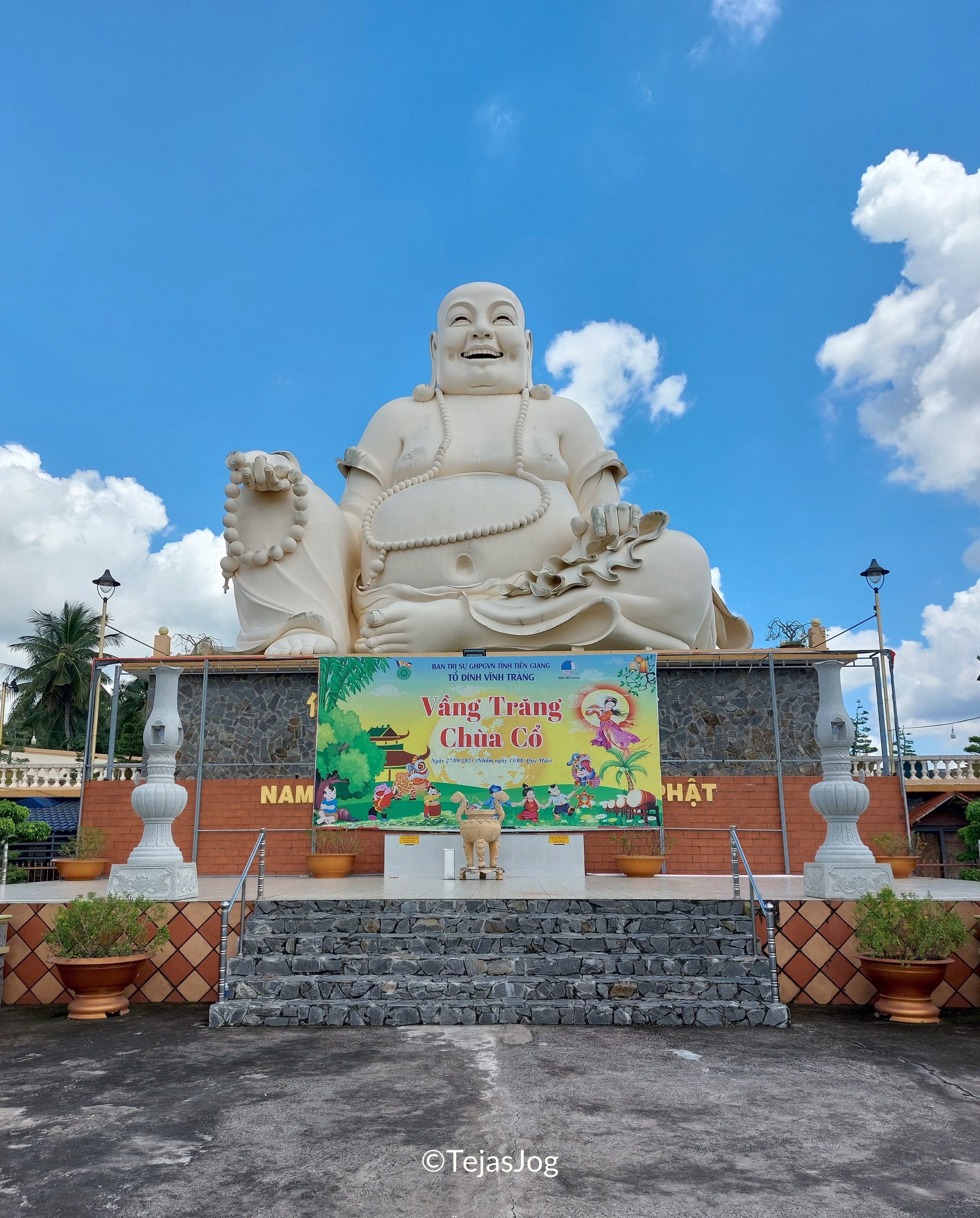 Laughing Buddha at Vinh Trang Pagoda