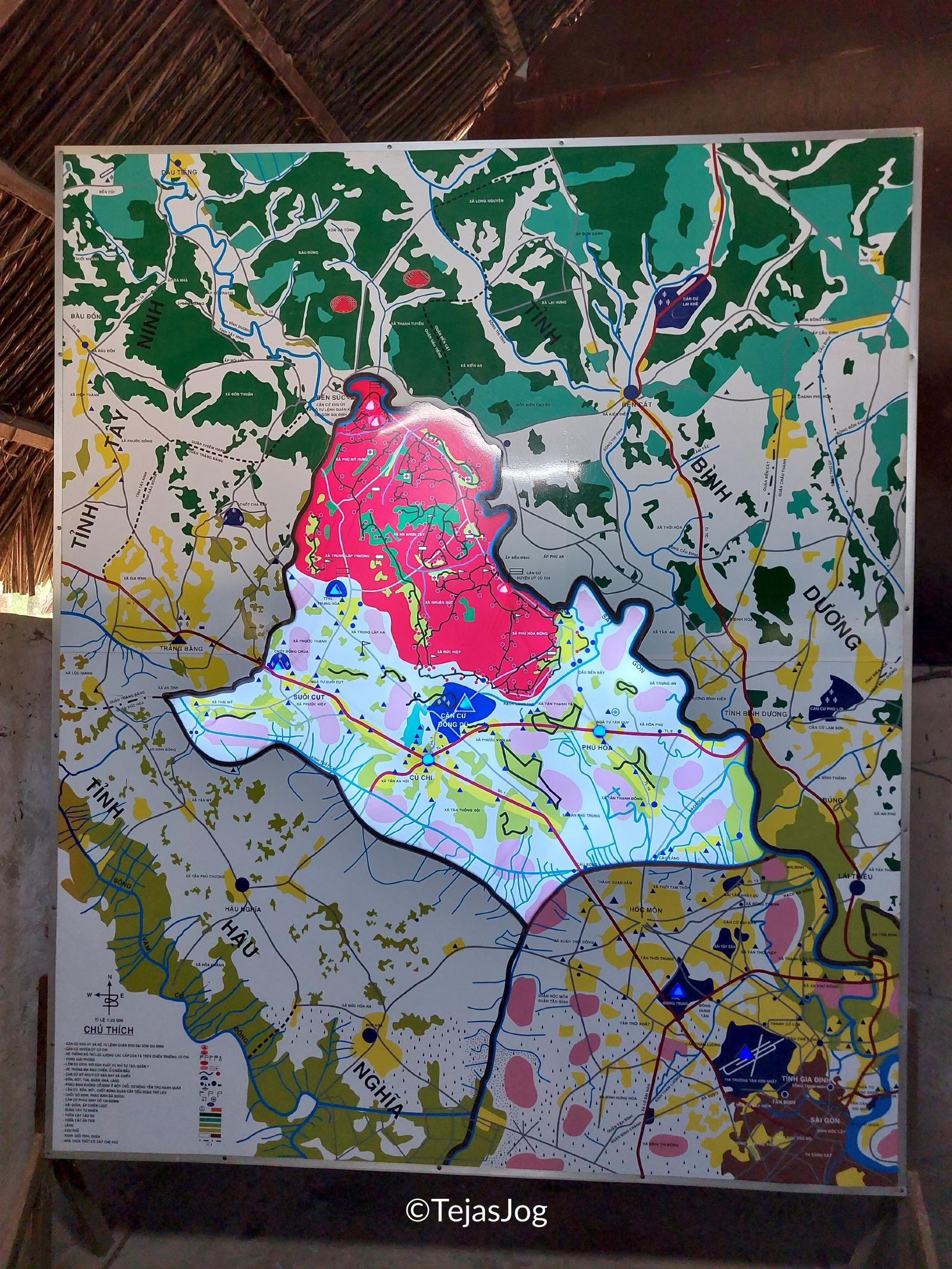 Colored regional map Colored regional map