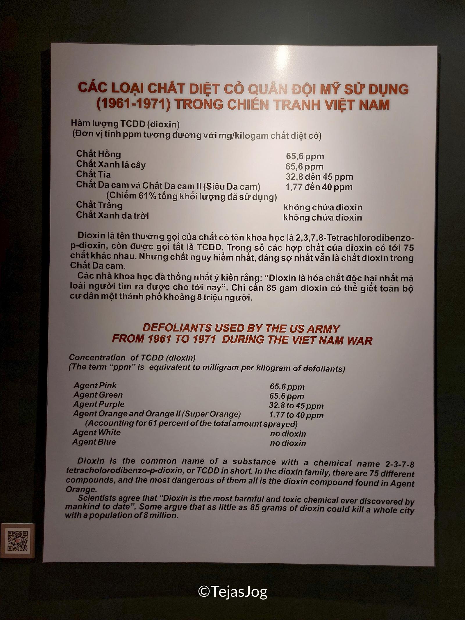 Chart of defoliants used by the US Army and dioxin concentrations Chart of defoliants used by the US Army and dioxin concentrations