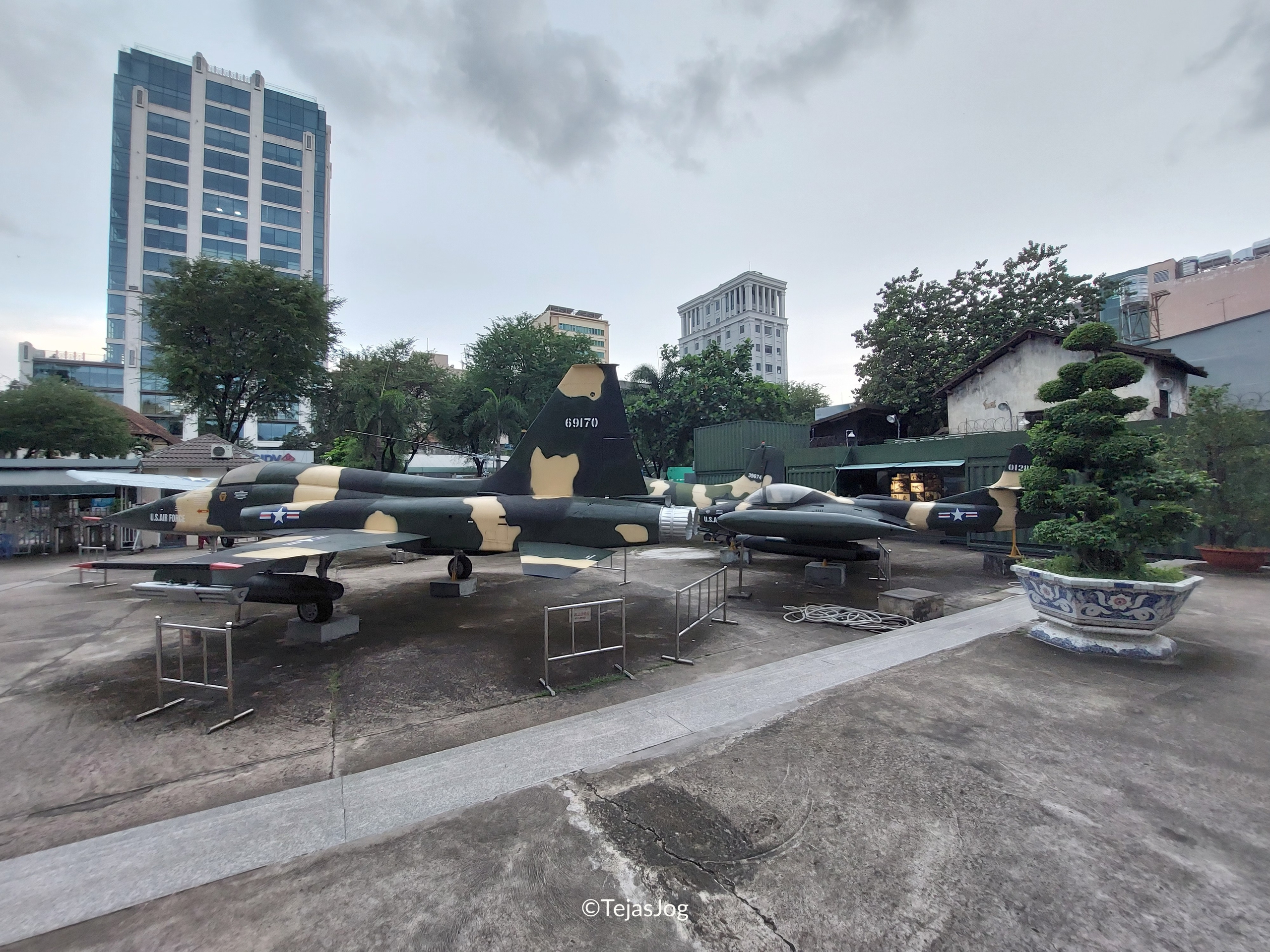 Camouflage fighter jets