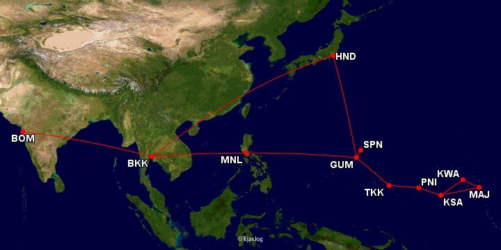 Thai Airways 318 - Thai Airways 620 - United Airlines 184 - United Airlines 155 - United Airlines 154 - United Airlines 176 - United Airlines 174 - United Airlines 76 - United Airlines 849 - Thai Airways 661 - Thai Airways 317