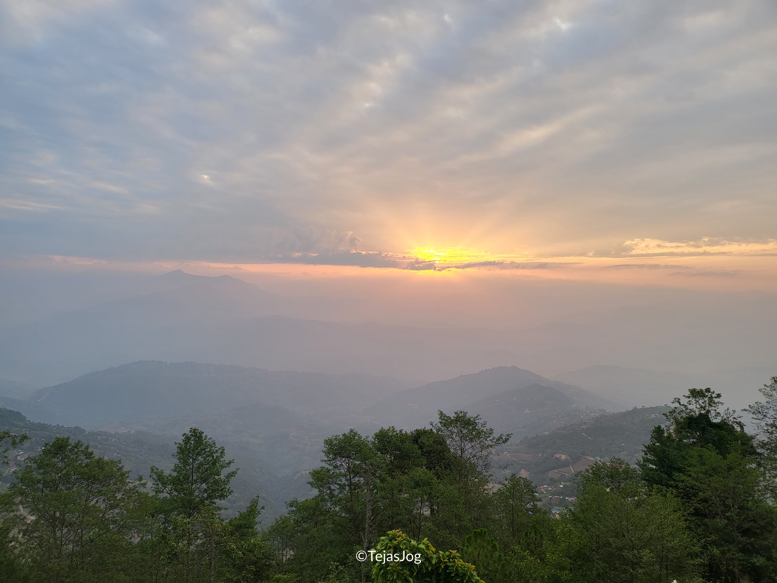 Sunrise at Hotel Himalayan Villa