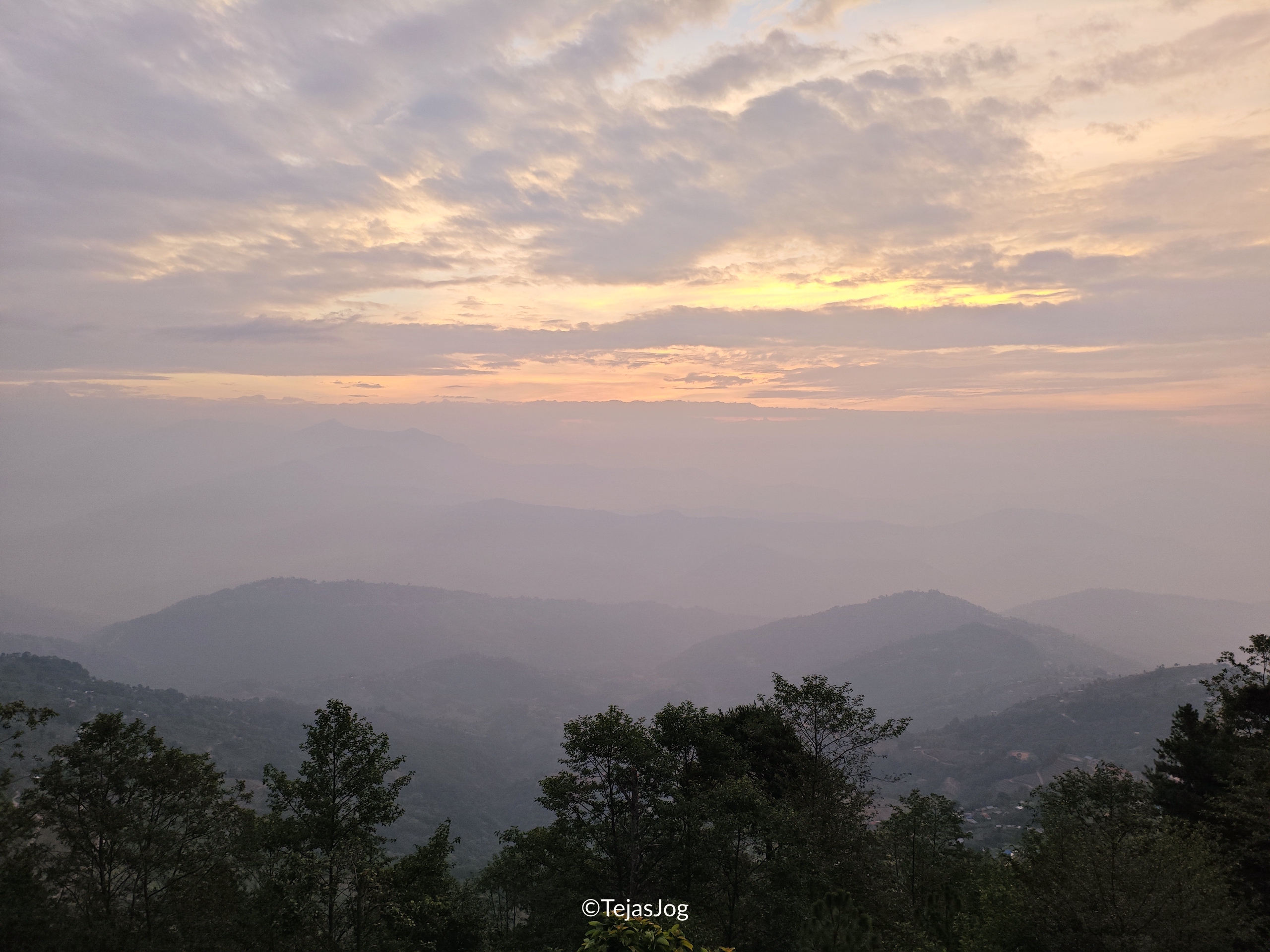 Sunrise at Hotel Himalayan Villa