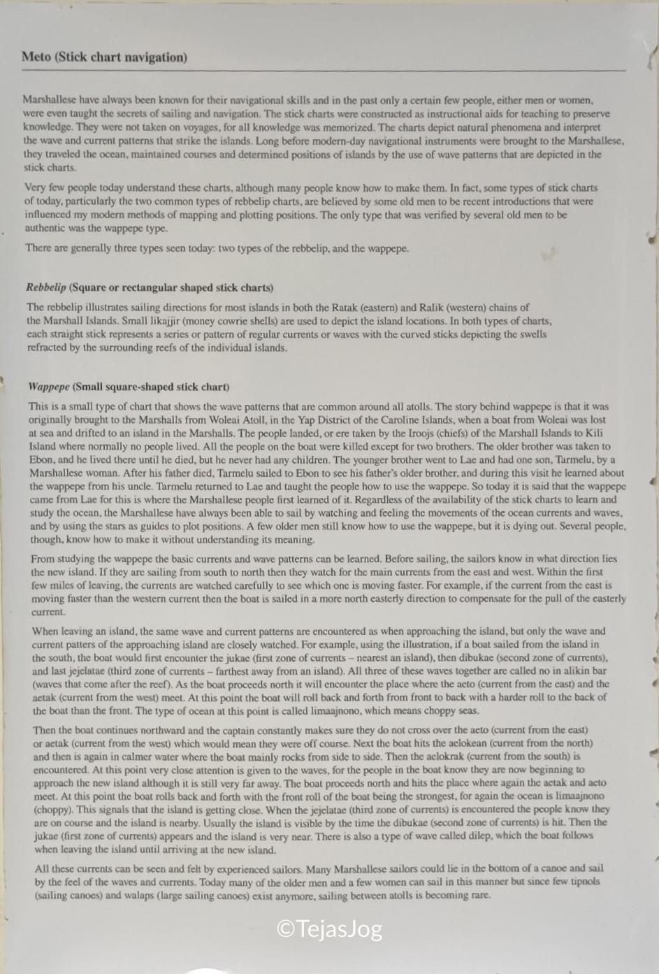 Meto / Stick Chart Navigation Meto / Stick Chart Navigation