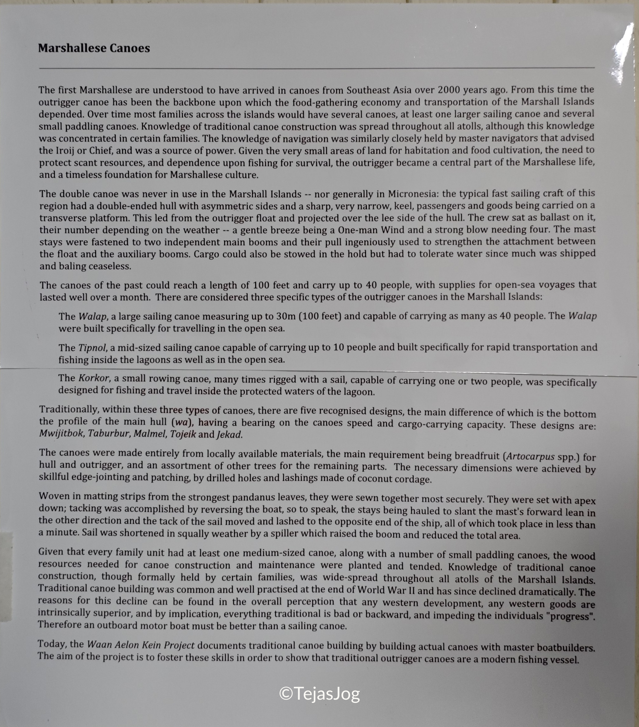 Marshallese Sailing Canoes Marshallese Sailing Canoes