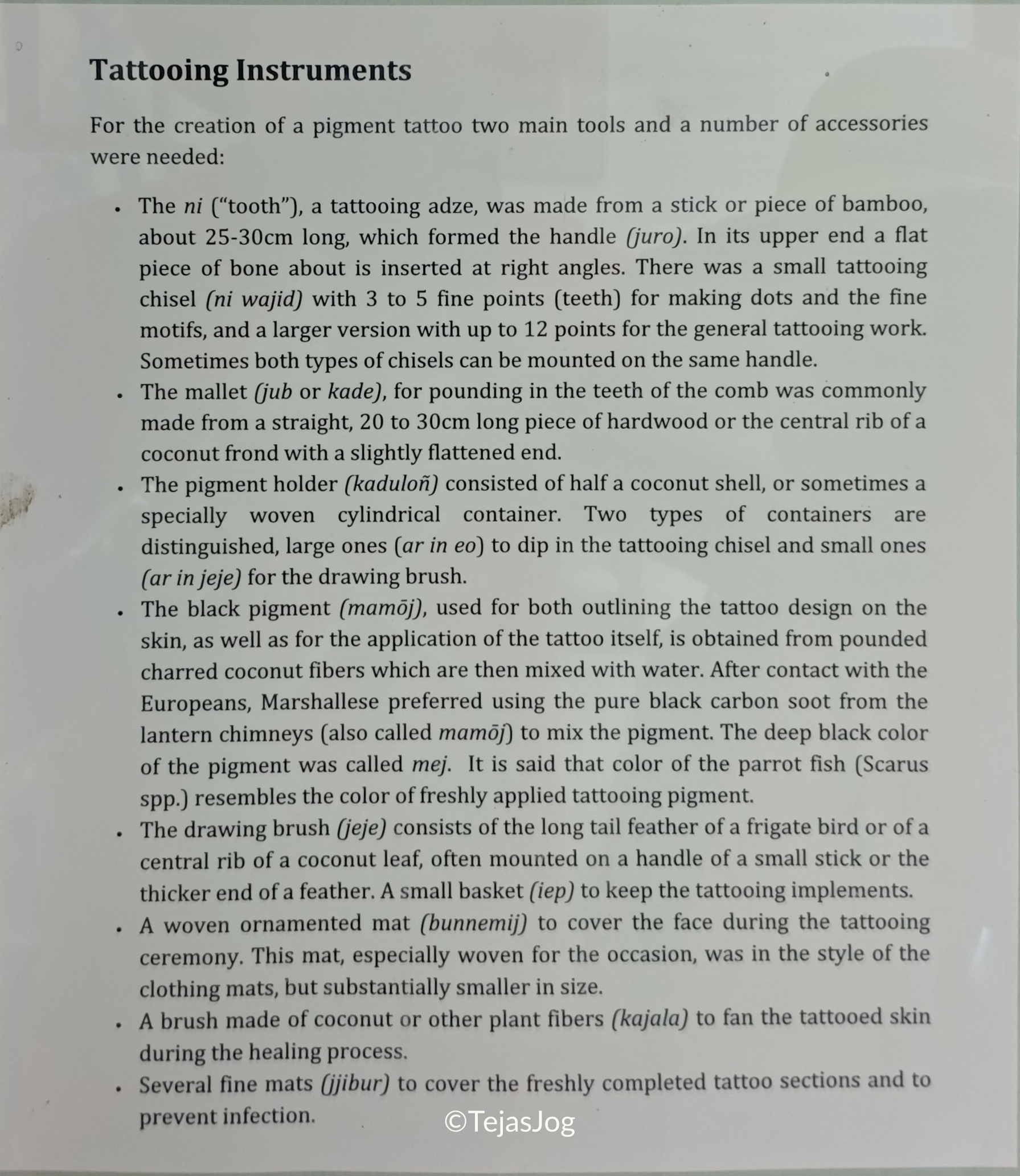 Eo / Marshallese Tattooing Eo / Marshallese Tattooing