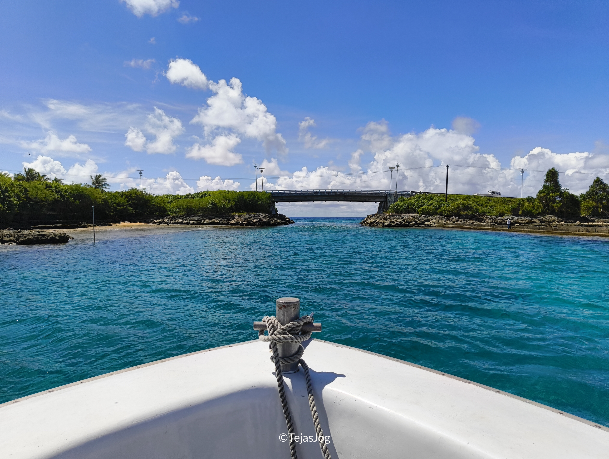 Crossing the Japan-Marshall's Bridge