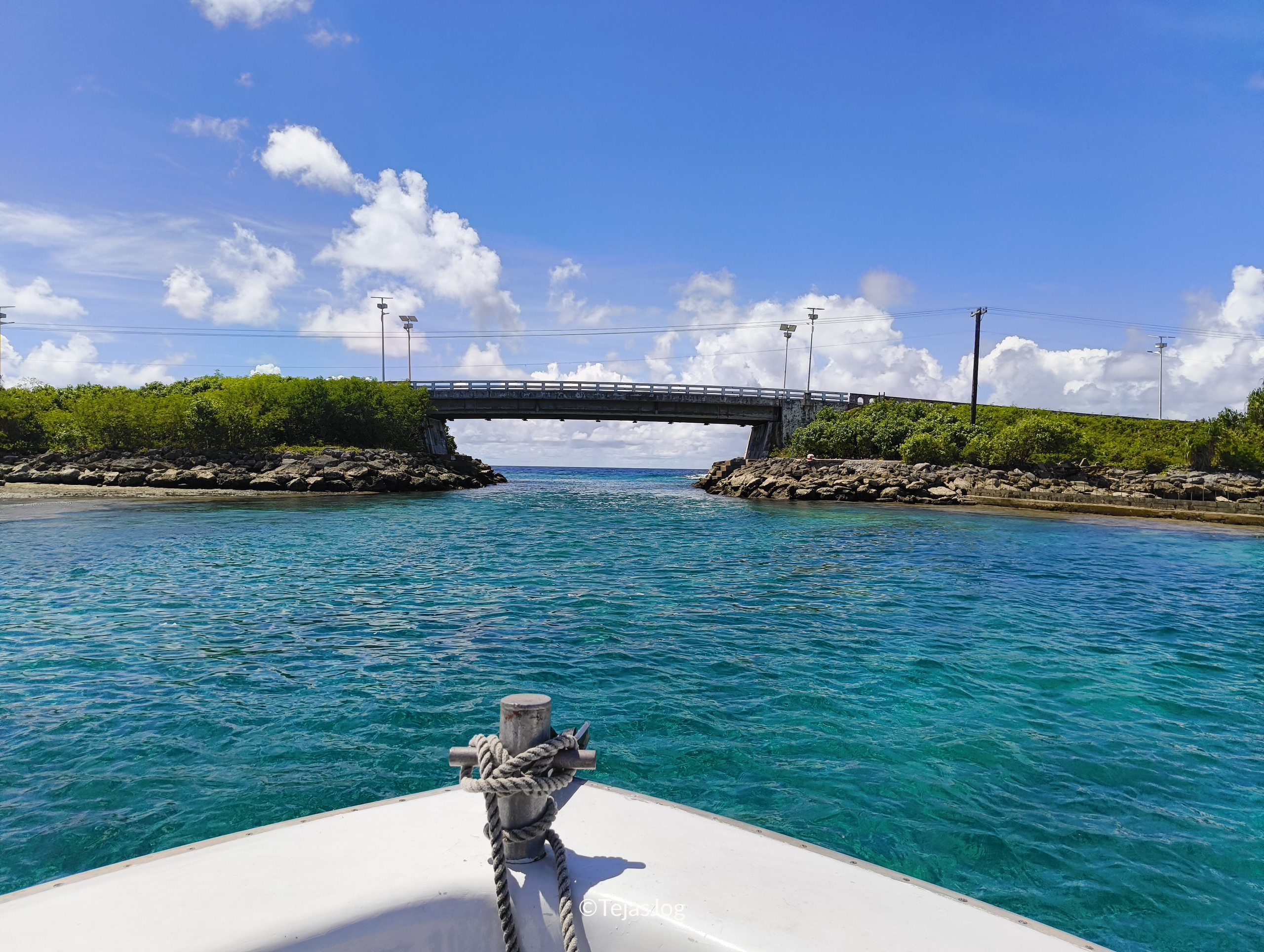 Crossing the Japan-Marshall's Bridge