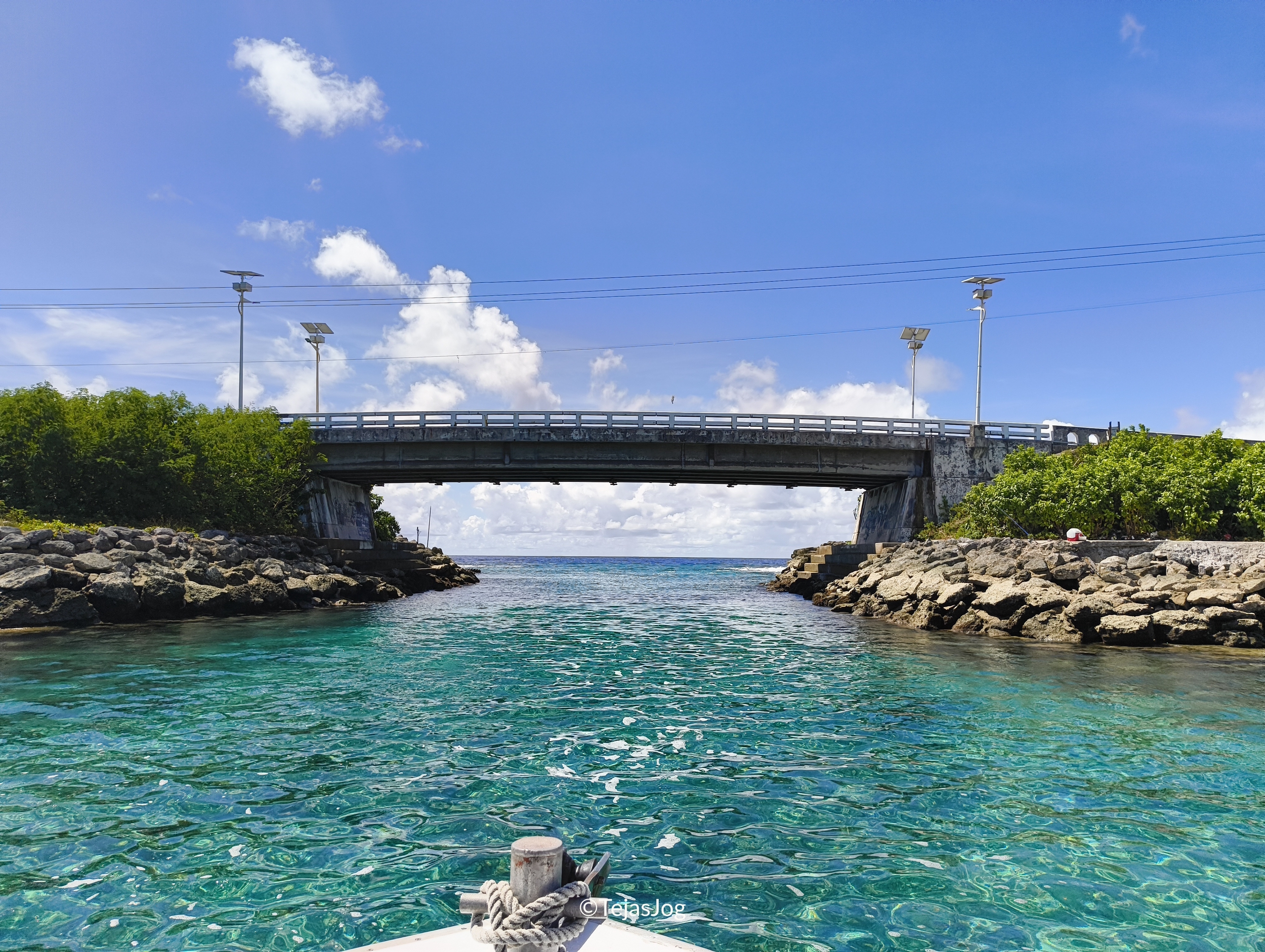 Crossing the Japan-Marshall's Bridge
