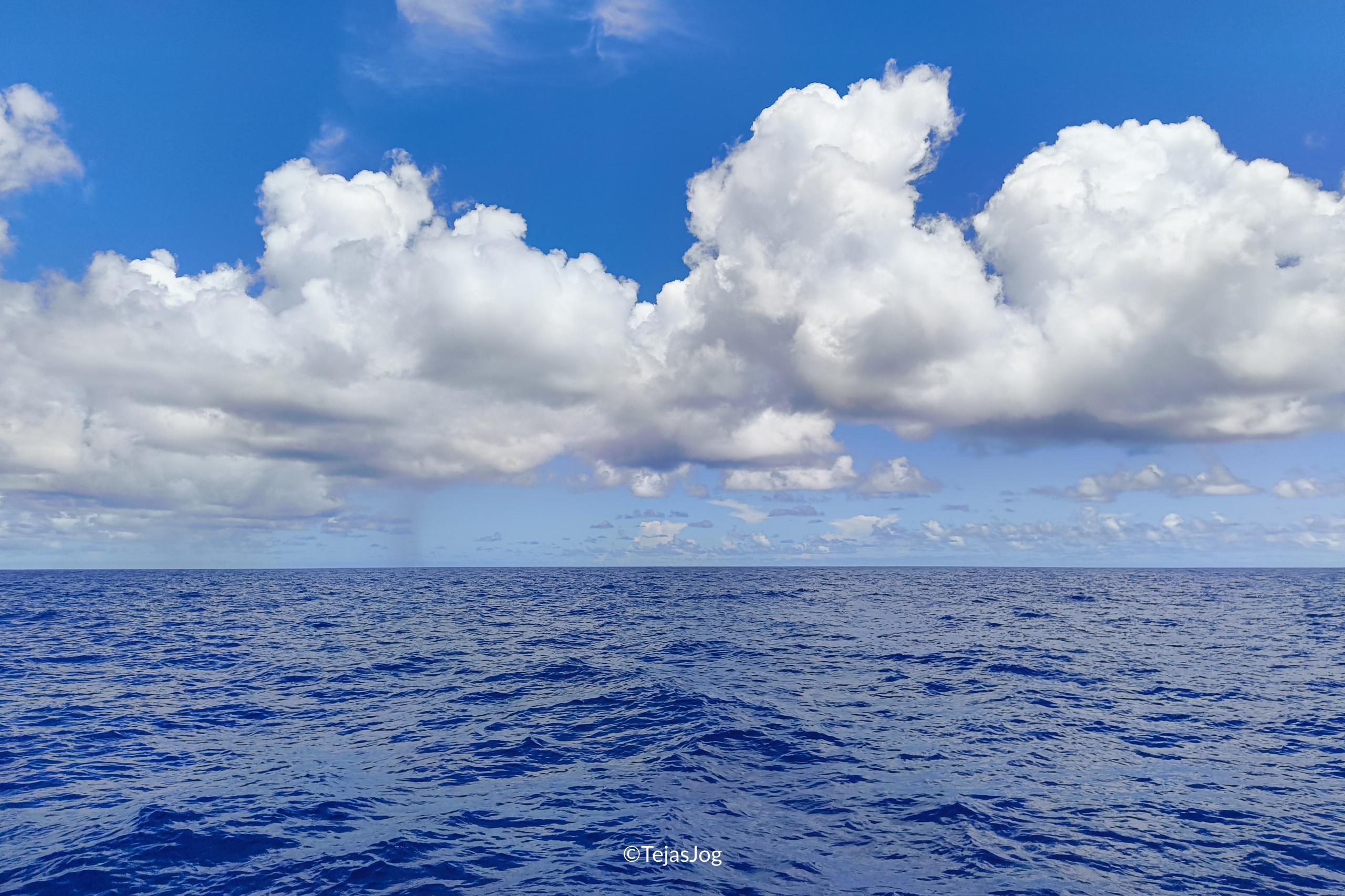 Open water of the Pacific Ocean