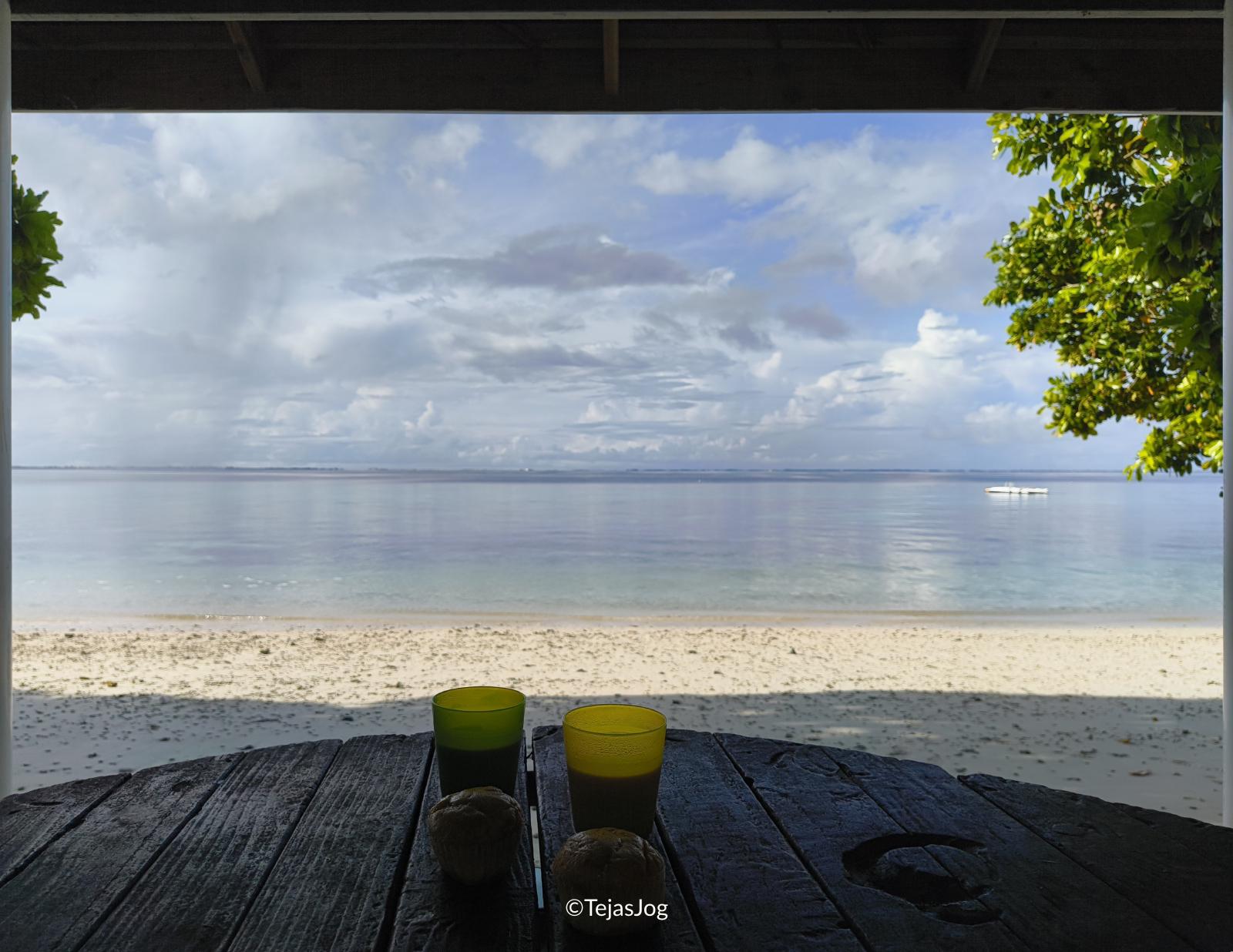 Breakfast with a view! Breakfast with a view!