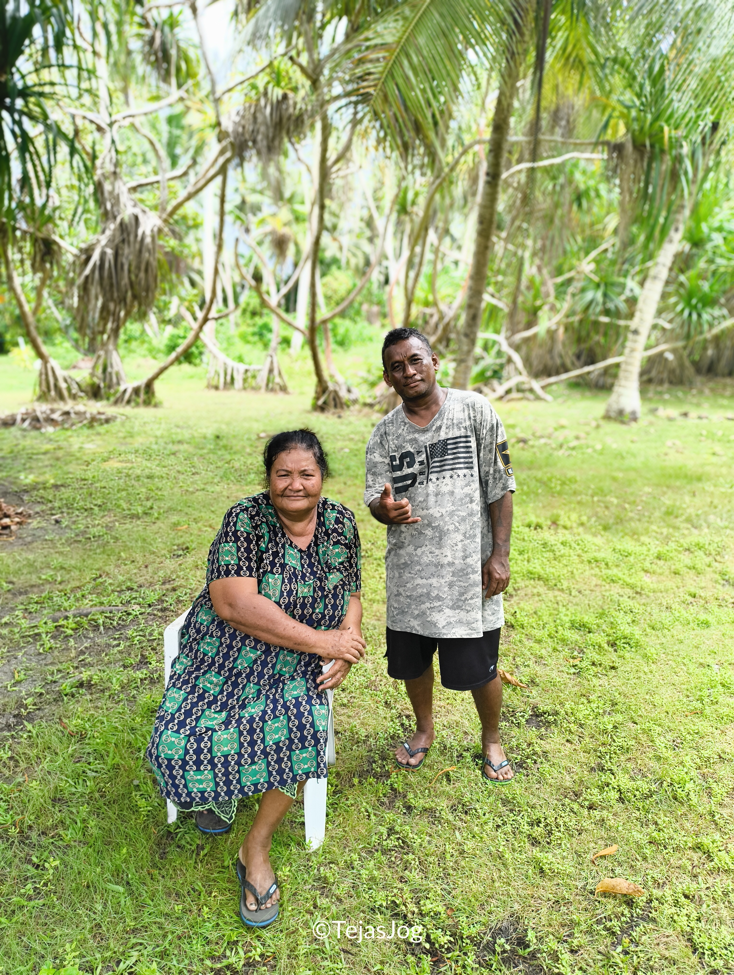 Caretaker and attendant on Eneko island