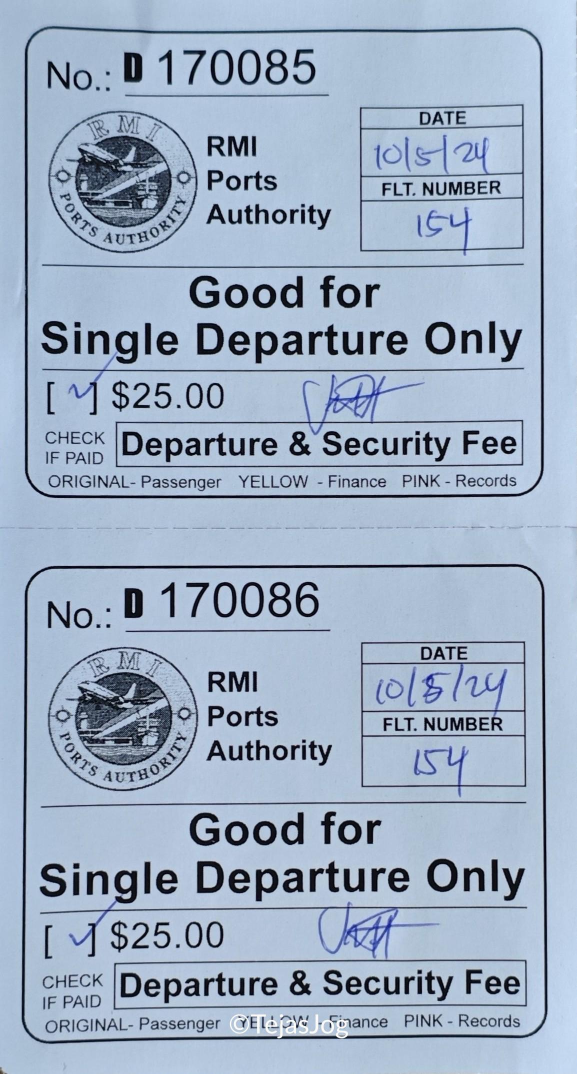 Departure & Security Fee Departure & Security Fee