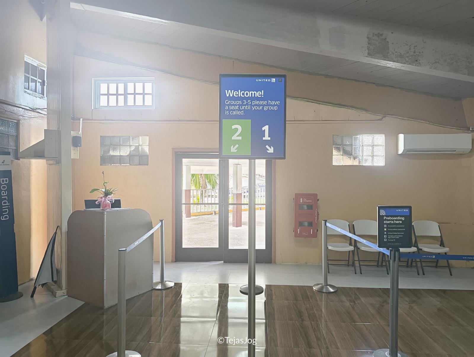 Boarding area at Amata Kabua International Airport Boarding area at Amata Kabua International Airport