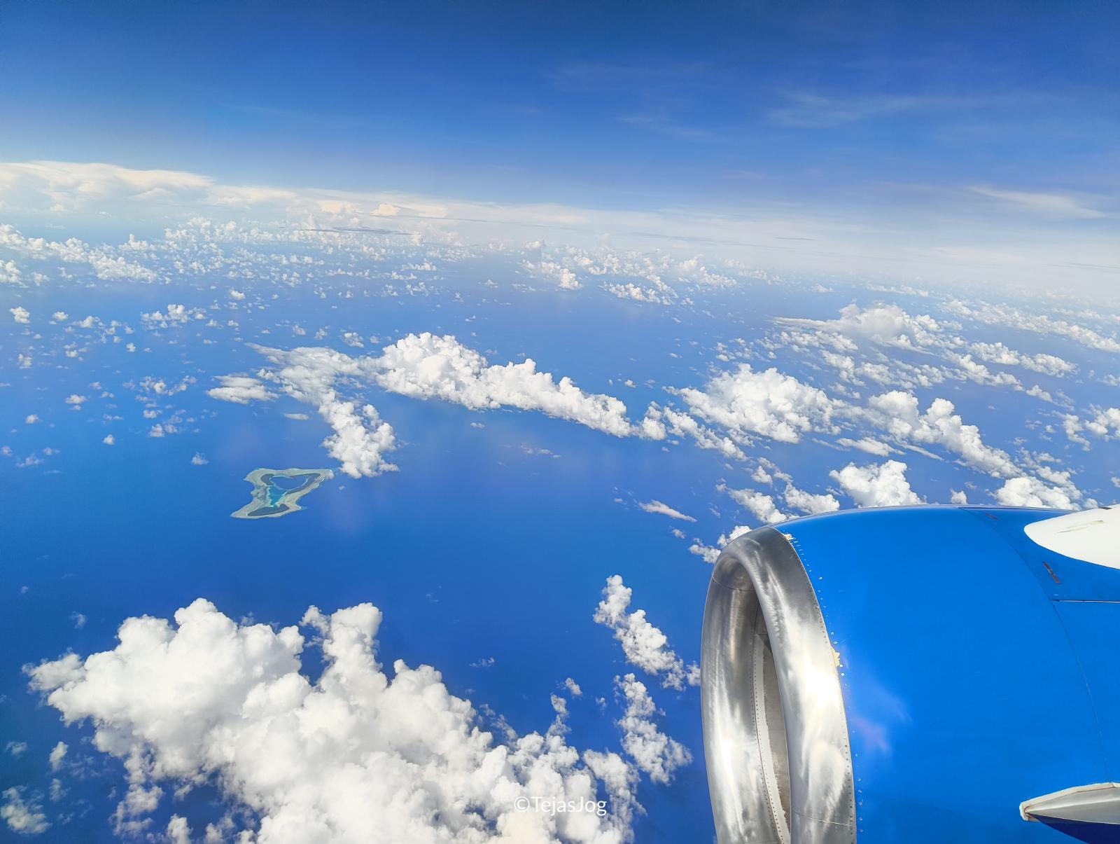 Mokil Atoll seen while approaching Pohnpei on United Airlines 154 Mokil Atoll seen while approaching Pohnpei on United Airlines 154