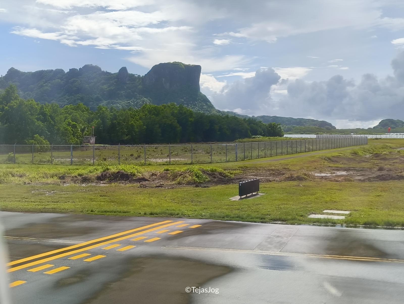 Sokehs Rock seen from United Airlines 154 after landing at Pohnpei Sokehs Rock seen from United Airlines 154 after landing at Pohnpei