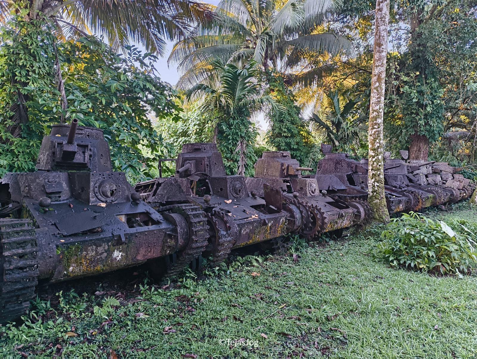Japanese WW2 Tank Graveyard Japanese WW2 Tank Graveyard