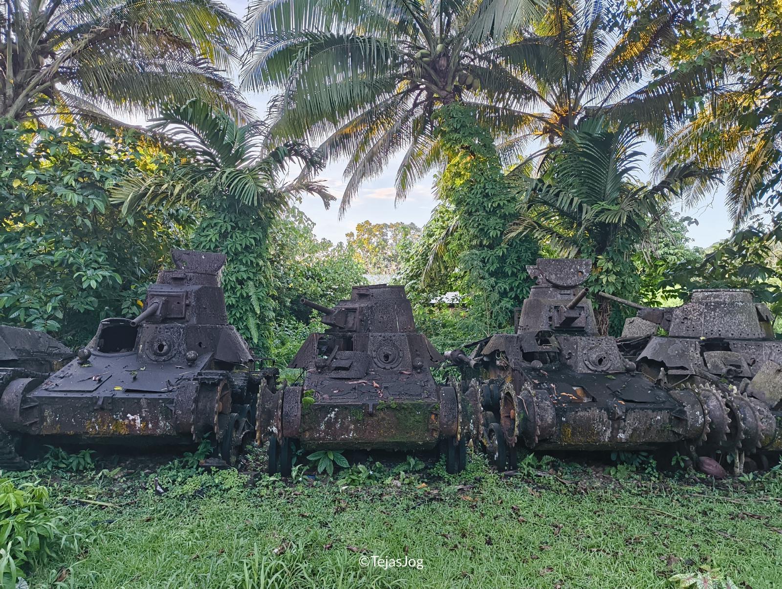 Japanese WW2 Tank Graveyard Japanese WW2 Tank Graveyard